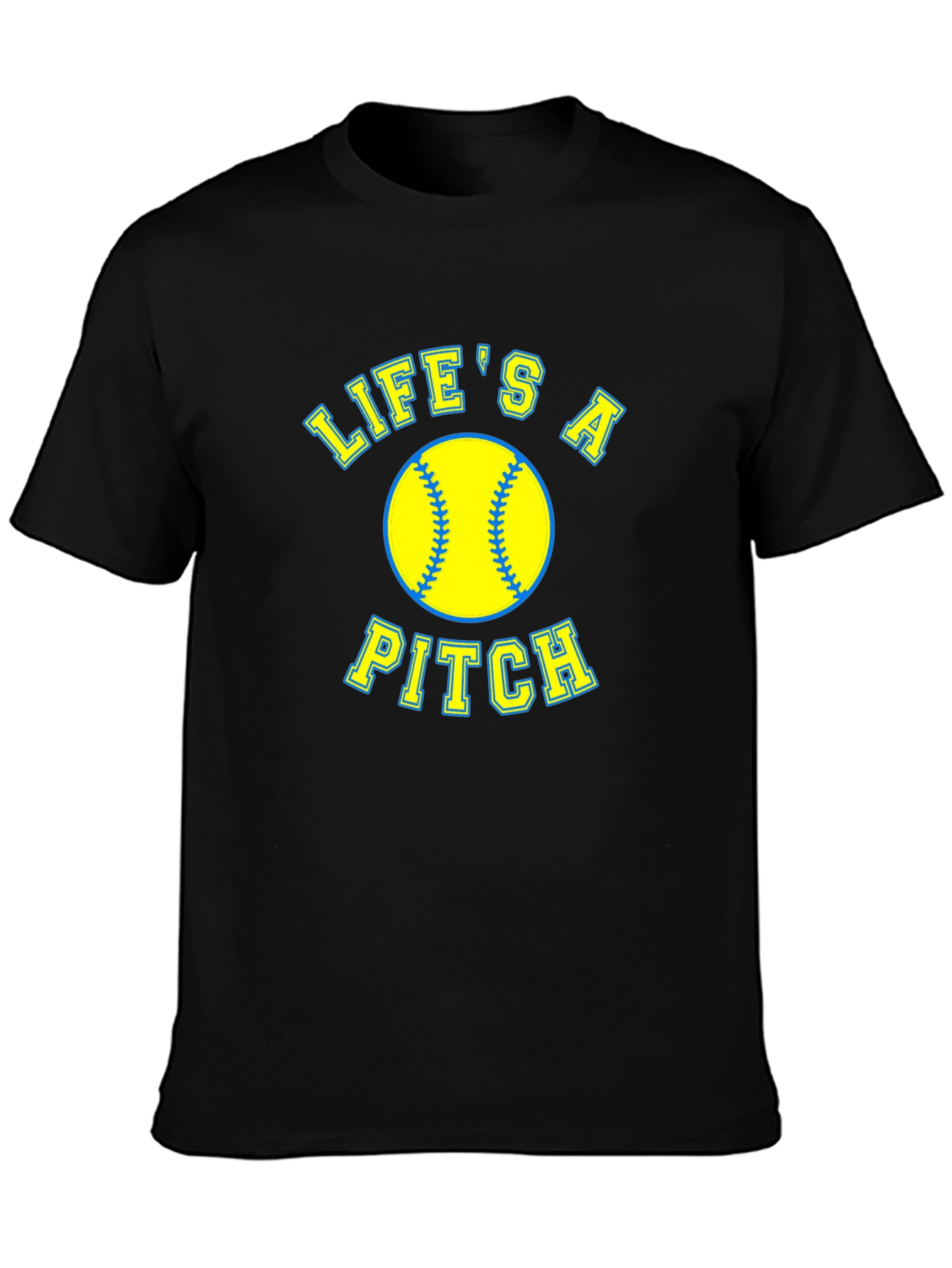 Lifes a Pitch Softball Graphic T-Shirt