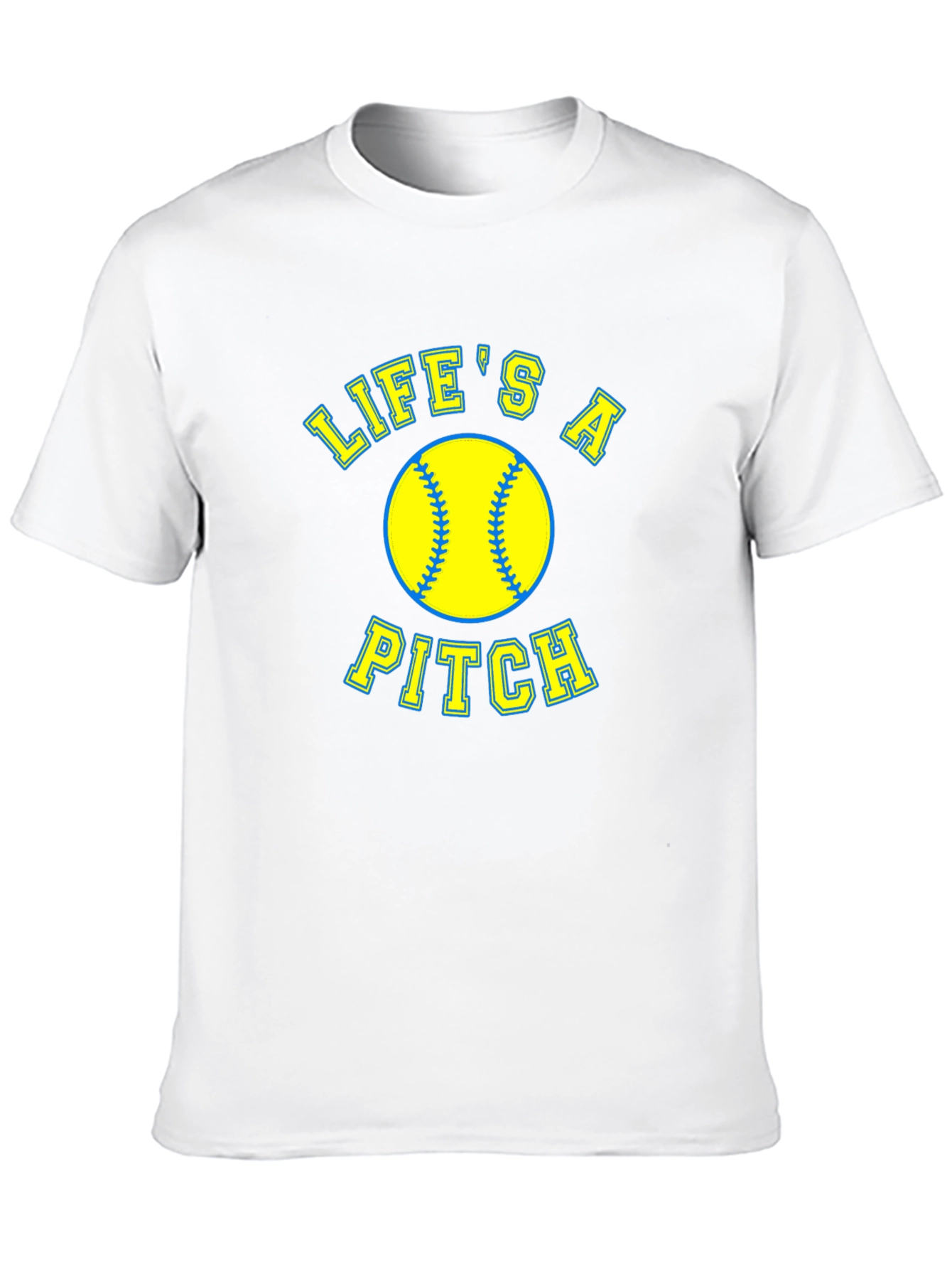Lifes a Pitch Softball Graphic T-Shirt