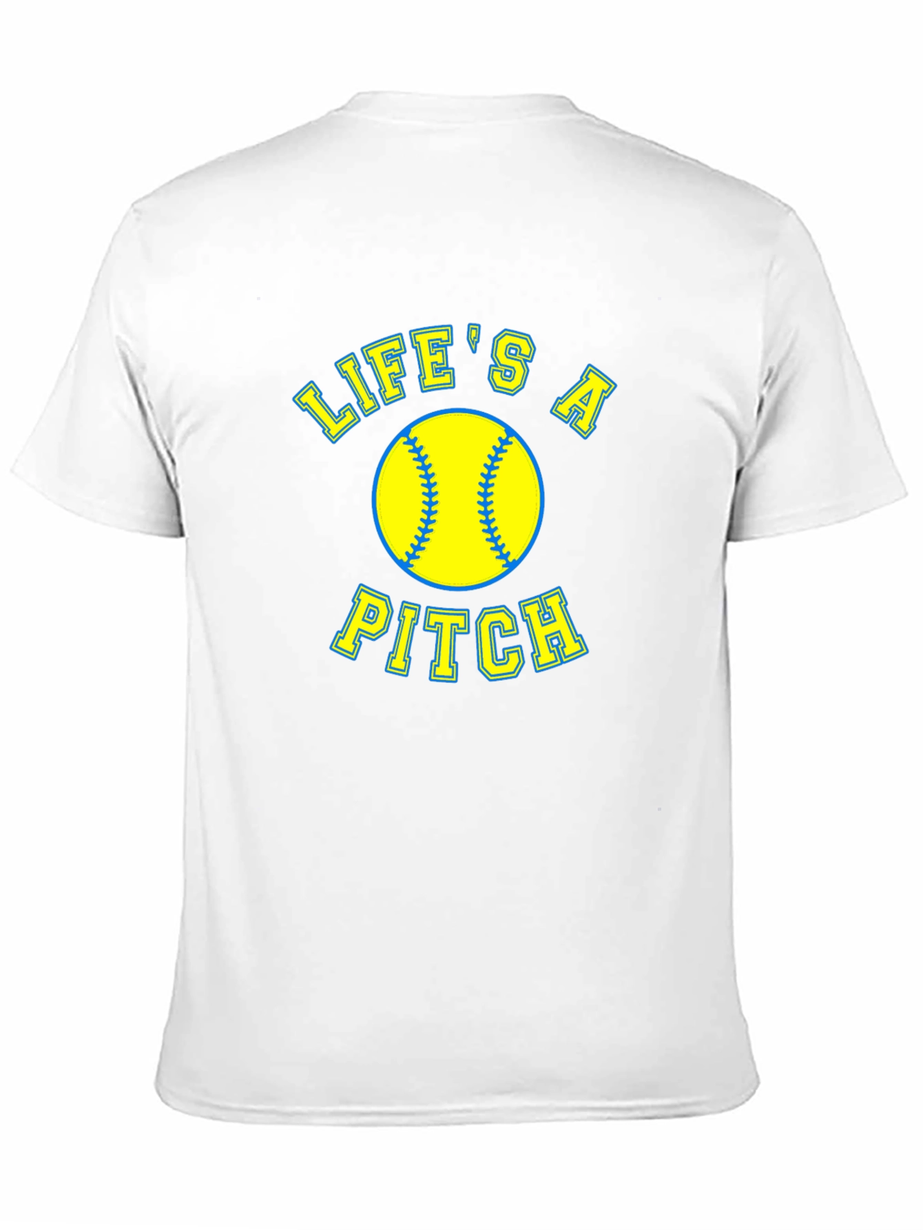 Lifes a Pitch Softball Graphic T-Shirt