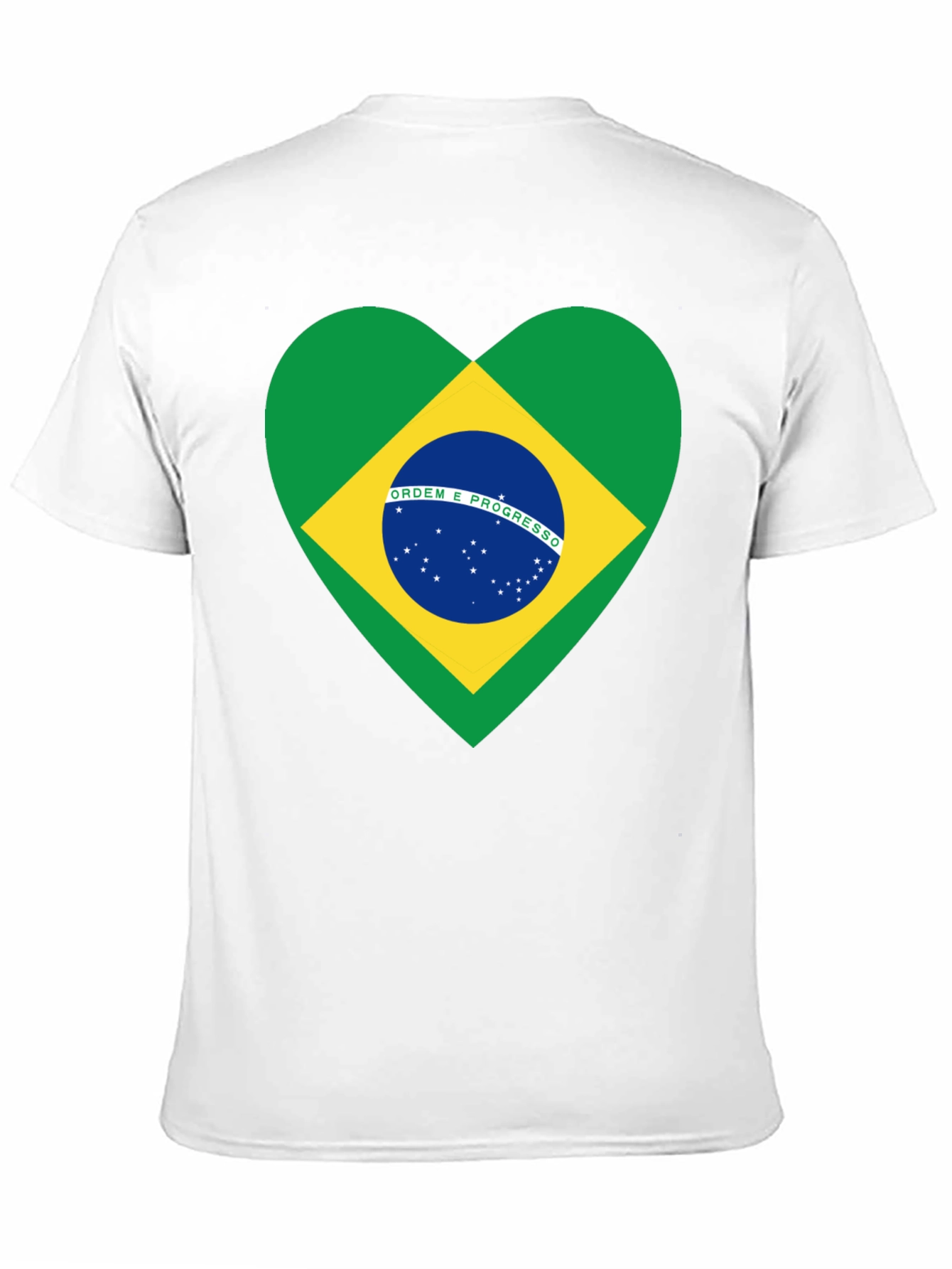 Brazil Flag Heart T-Shirt
