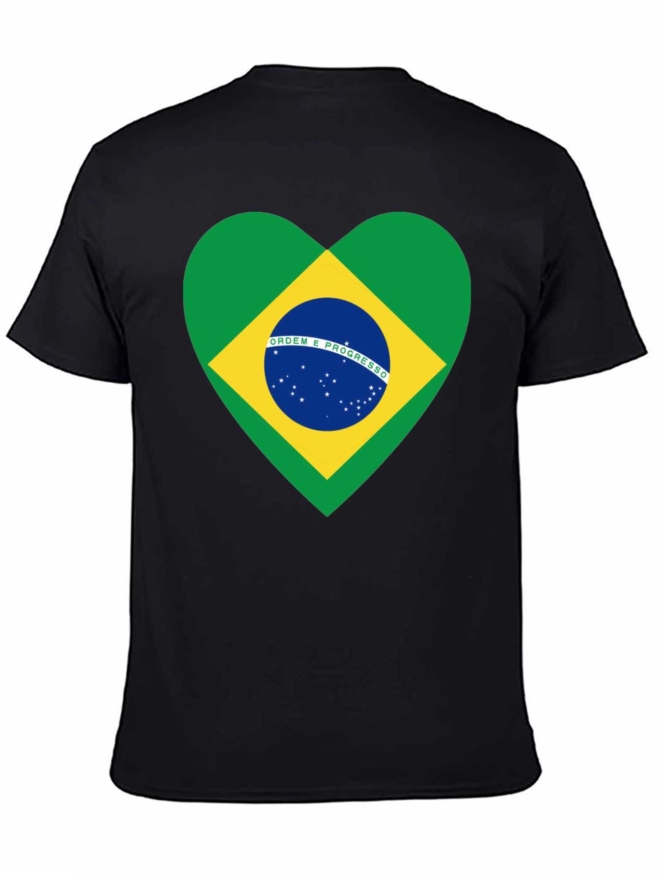 Brazil Flag Heart T-Shirt
