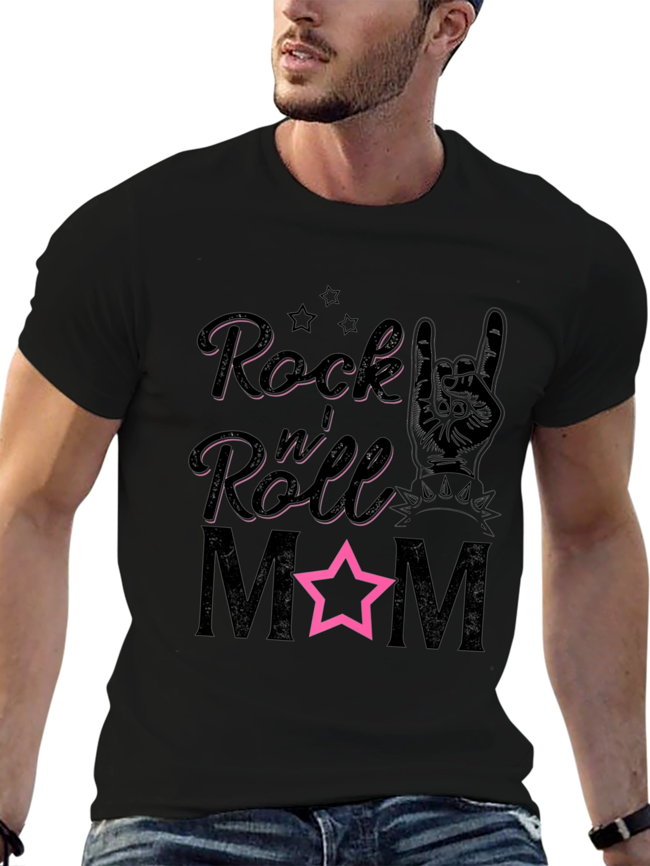 Rock n Roll Mom Graphic T-Shirt