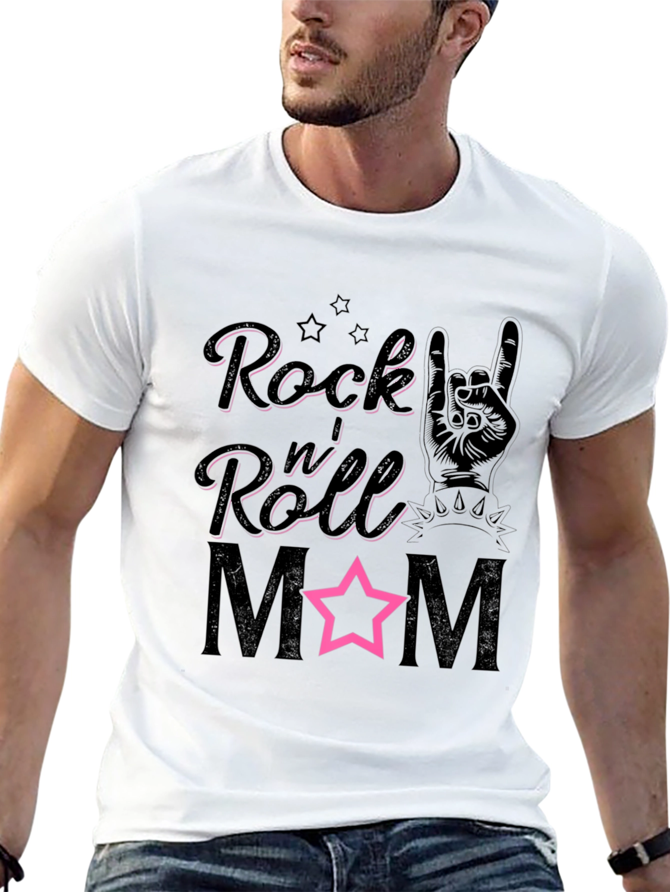 Rock n Roll Mom Graphic T-Shirt