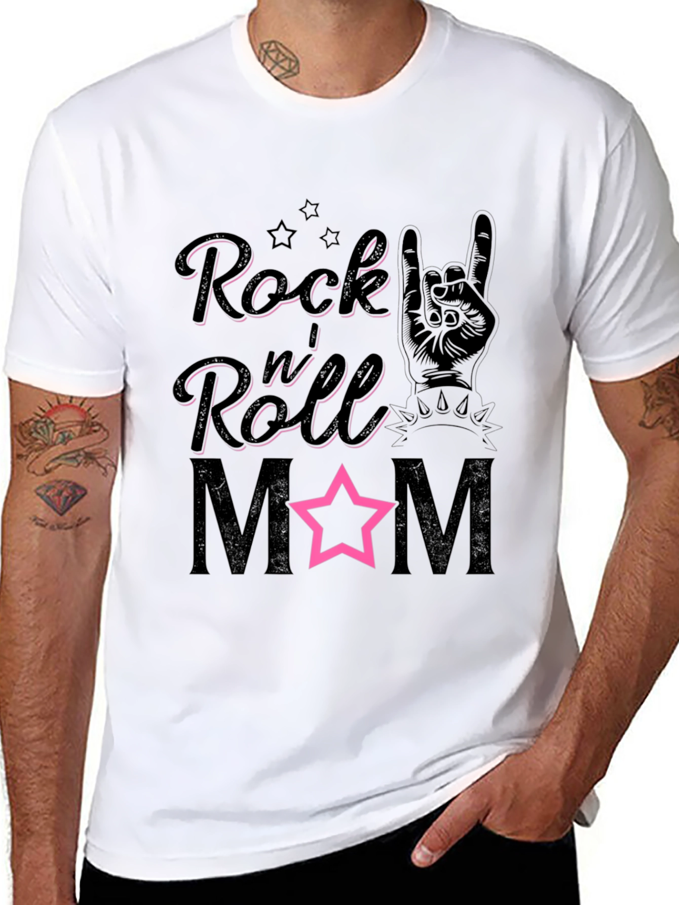 Rock n Roll Mom Graphic T-Shirt