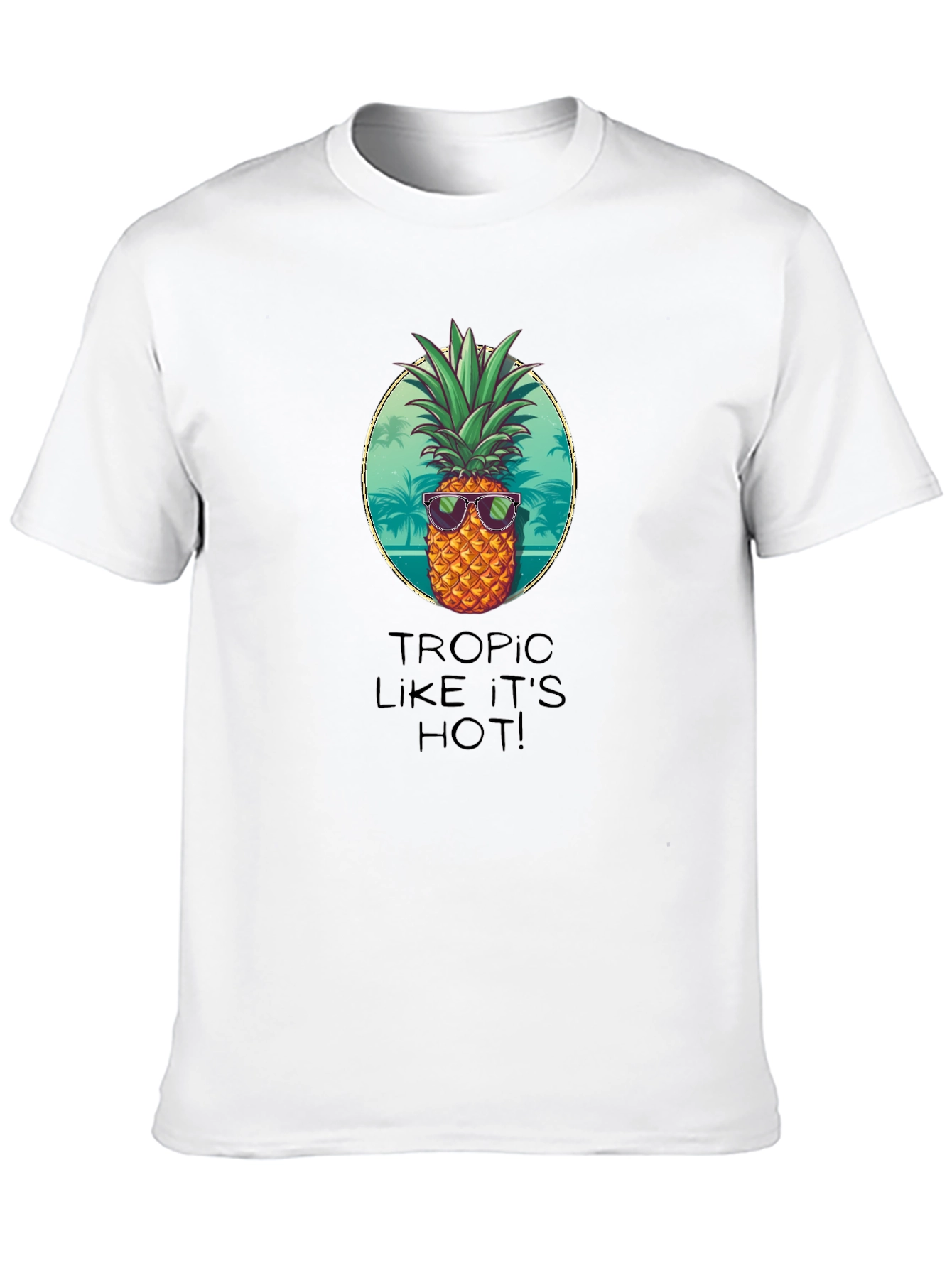 Tropic Like Its Hot Pineapple Graphic Tee