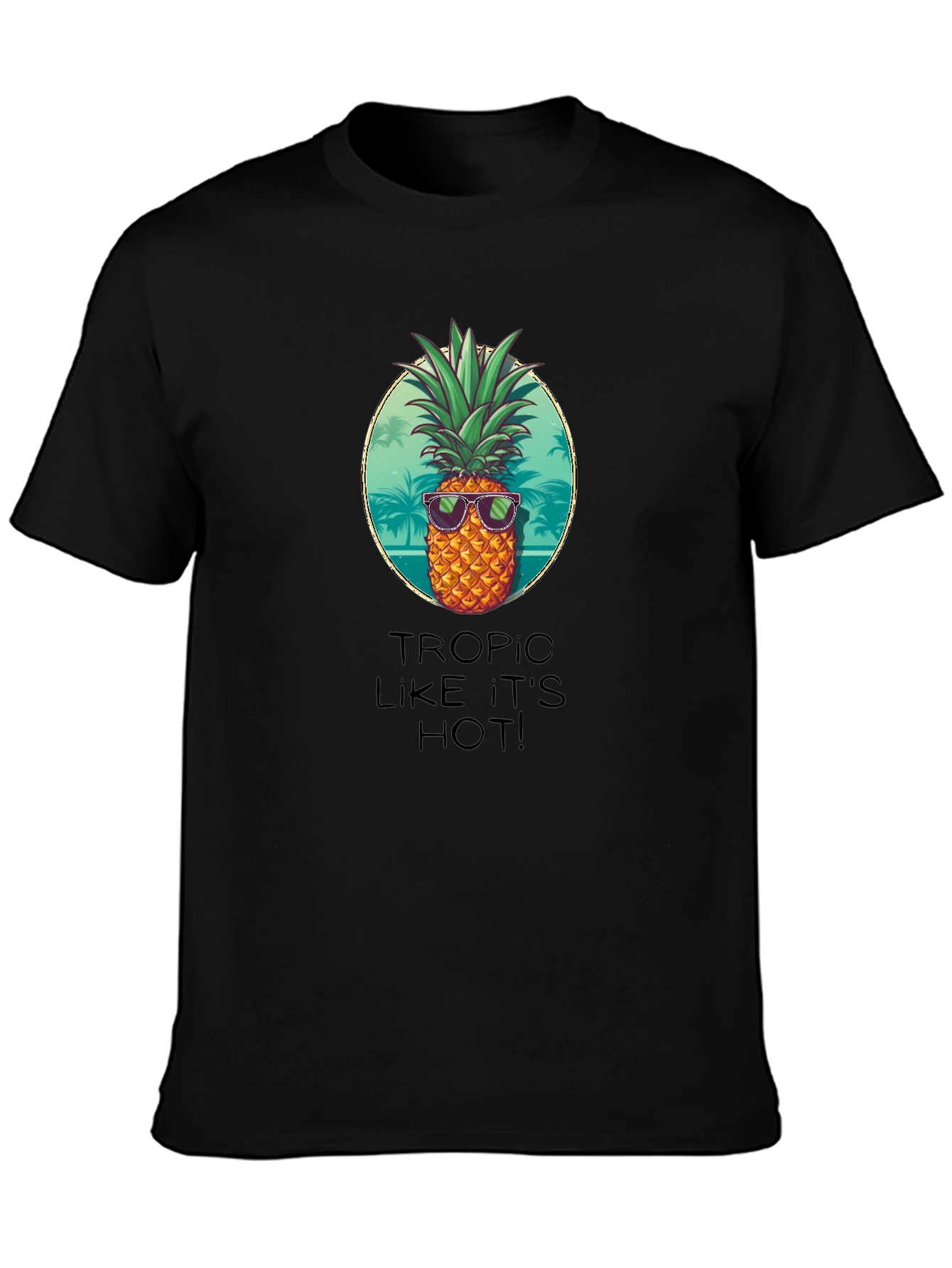 Tropic Like Its Hot Pineapple Graphic Tee