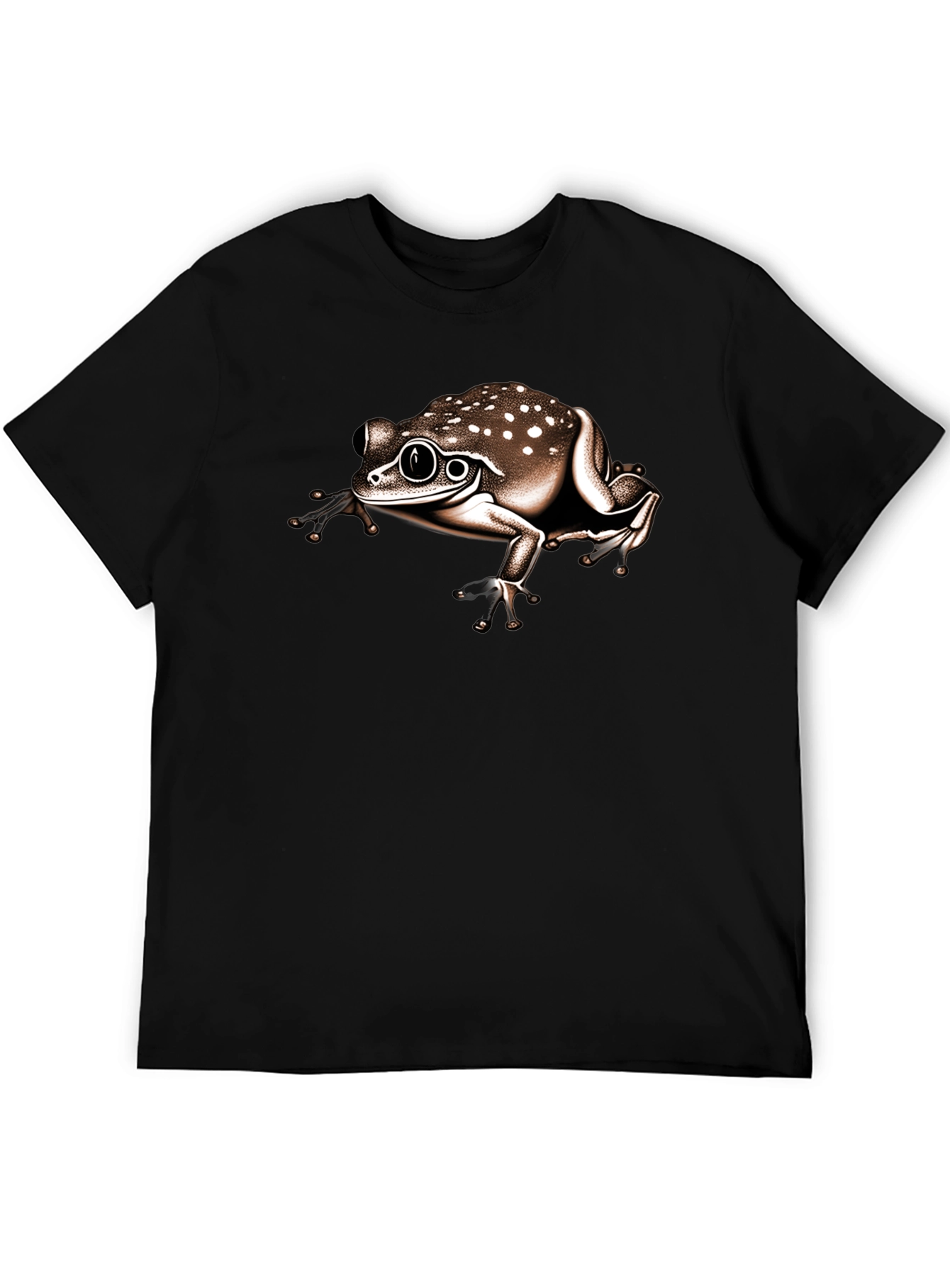 Frog Graphic Tee - Stylish Mens Black T-Shirt