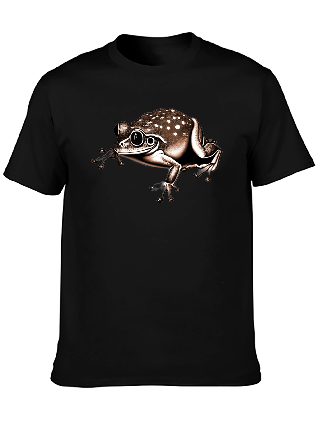 Frog Graphic Tee - Stylish Mens Black T-Shirt