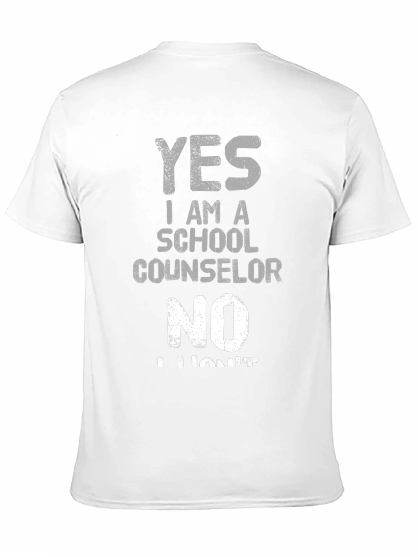 School Counselor Graphic Tee - Funny Yes/No Design
