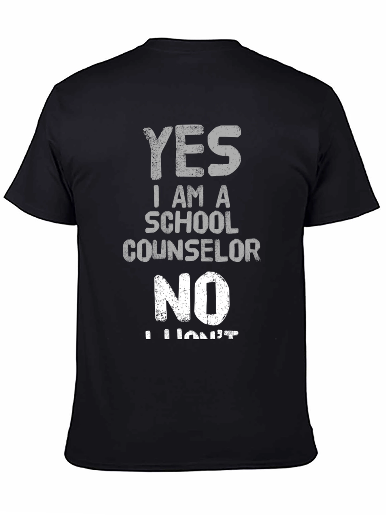 School Counselor Graphic Tee - Funny Yes/No Design