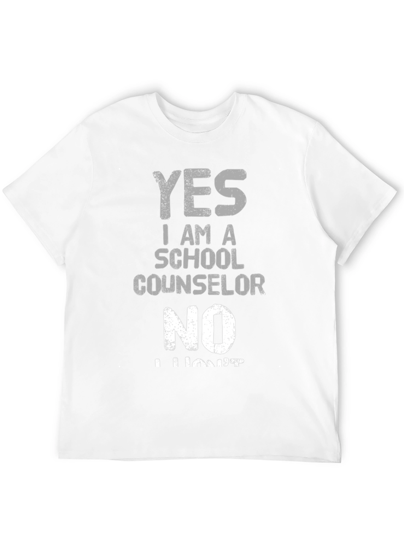 School Counselor Graphic Tee - Funny Yes/No Design