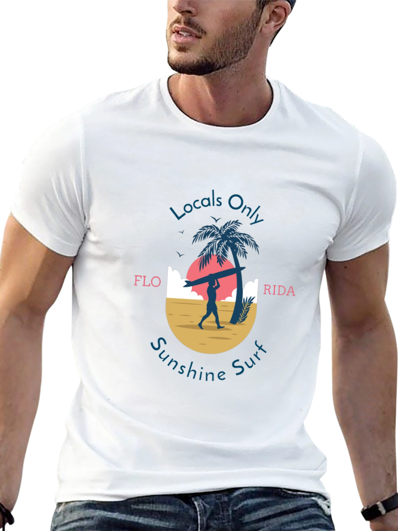 Locals Only Florida Sunshine Surf Graphic Tee