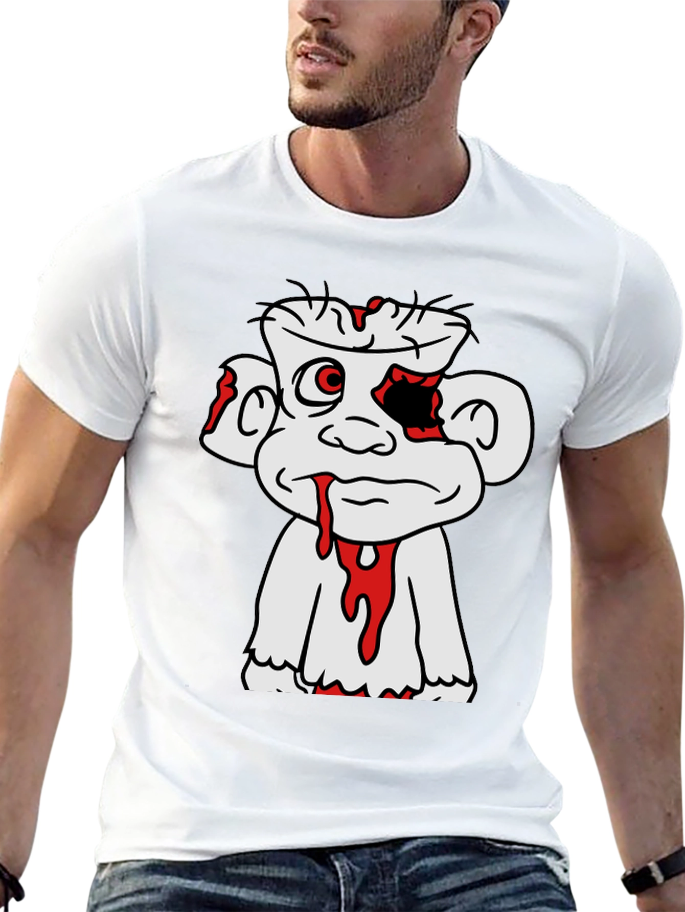 Cartoon Zombie Graphic T-Shirt