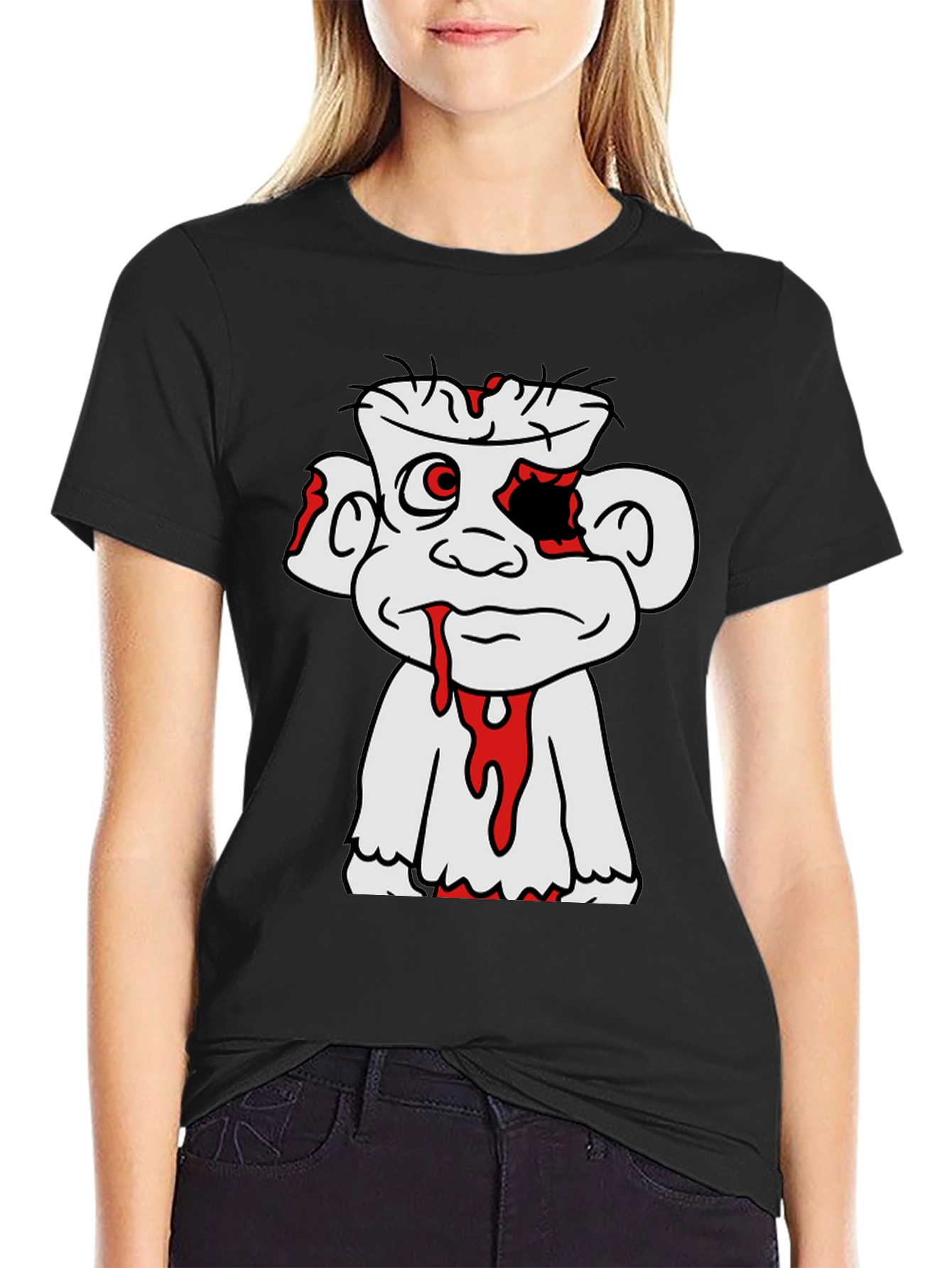 Cartoon Zombie Graphic T-Shirt