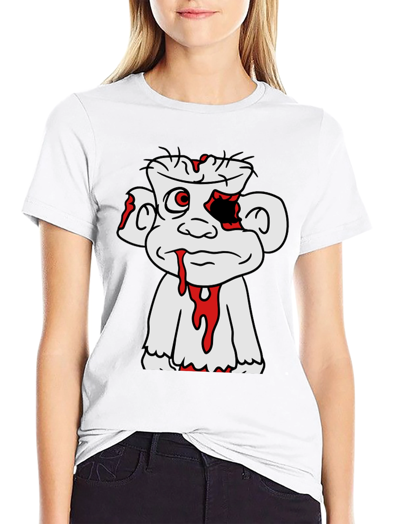 Cartoon Zombie Graphic T-Shirt