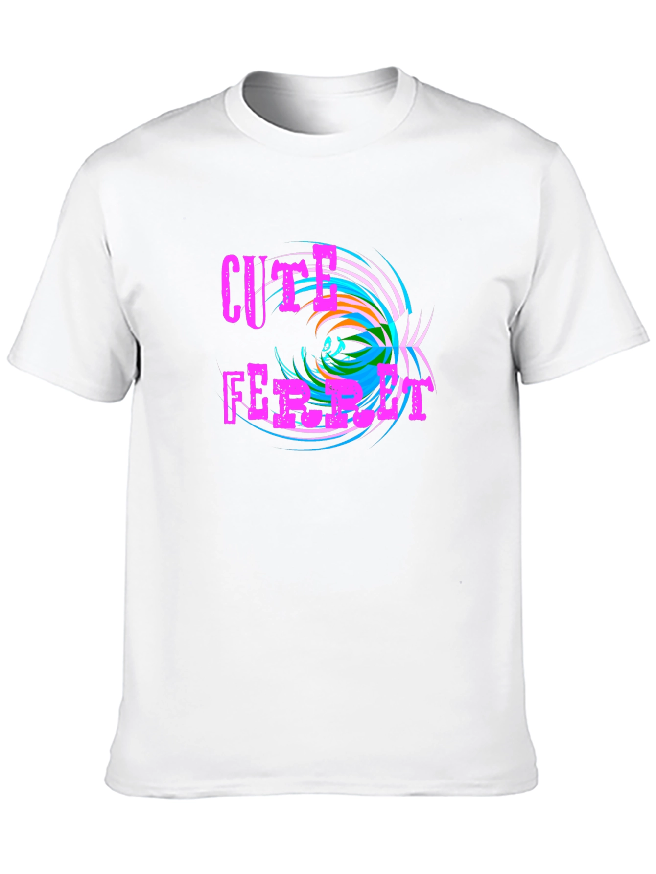 Cute Ferret Graphic T-Shirt - Funky Design