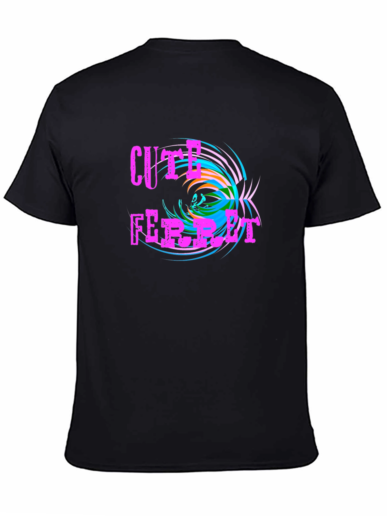 Cute Ferret Graphic T-Shirt - Funky Design