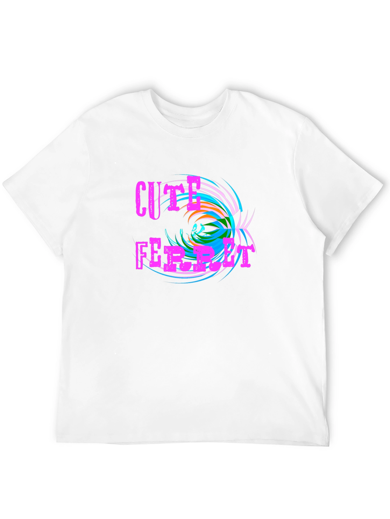 Cute Ferret Graphic T-Shirt - Funky Design