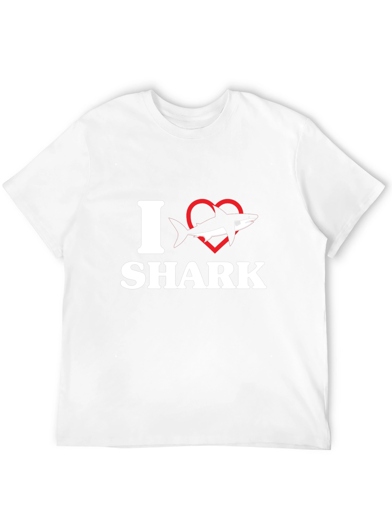 I Love Sharks T-Shirt - Black