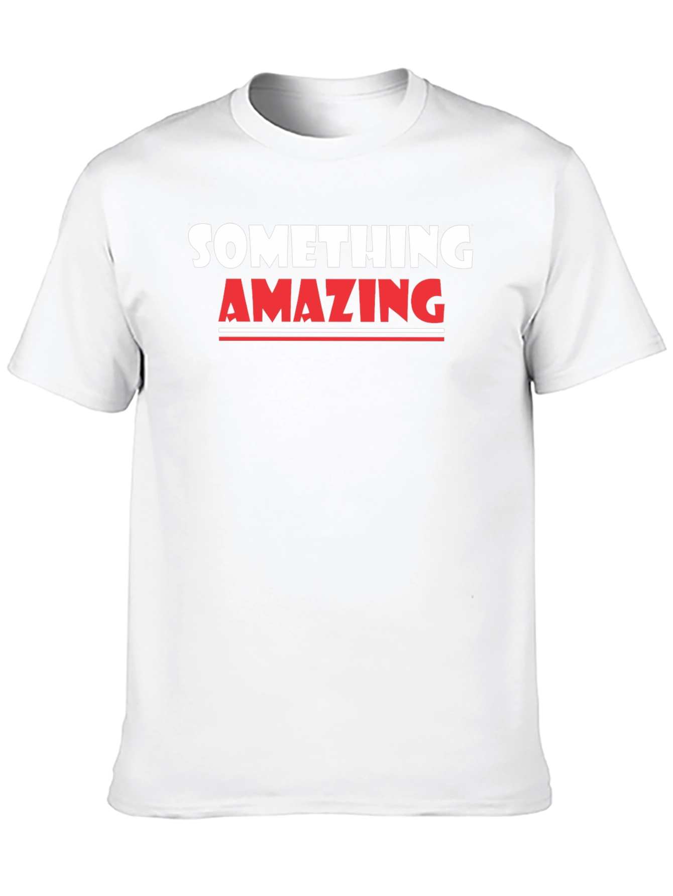 Something Amazing Graphic Tee - Black Cotton T-Shirt