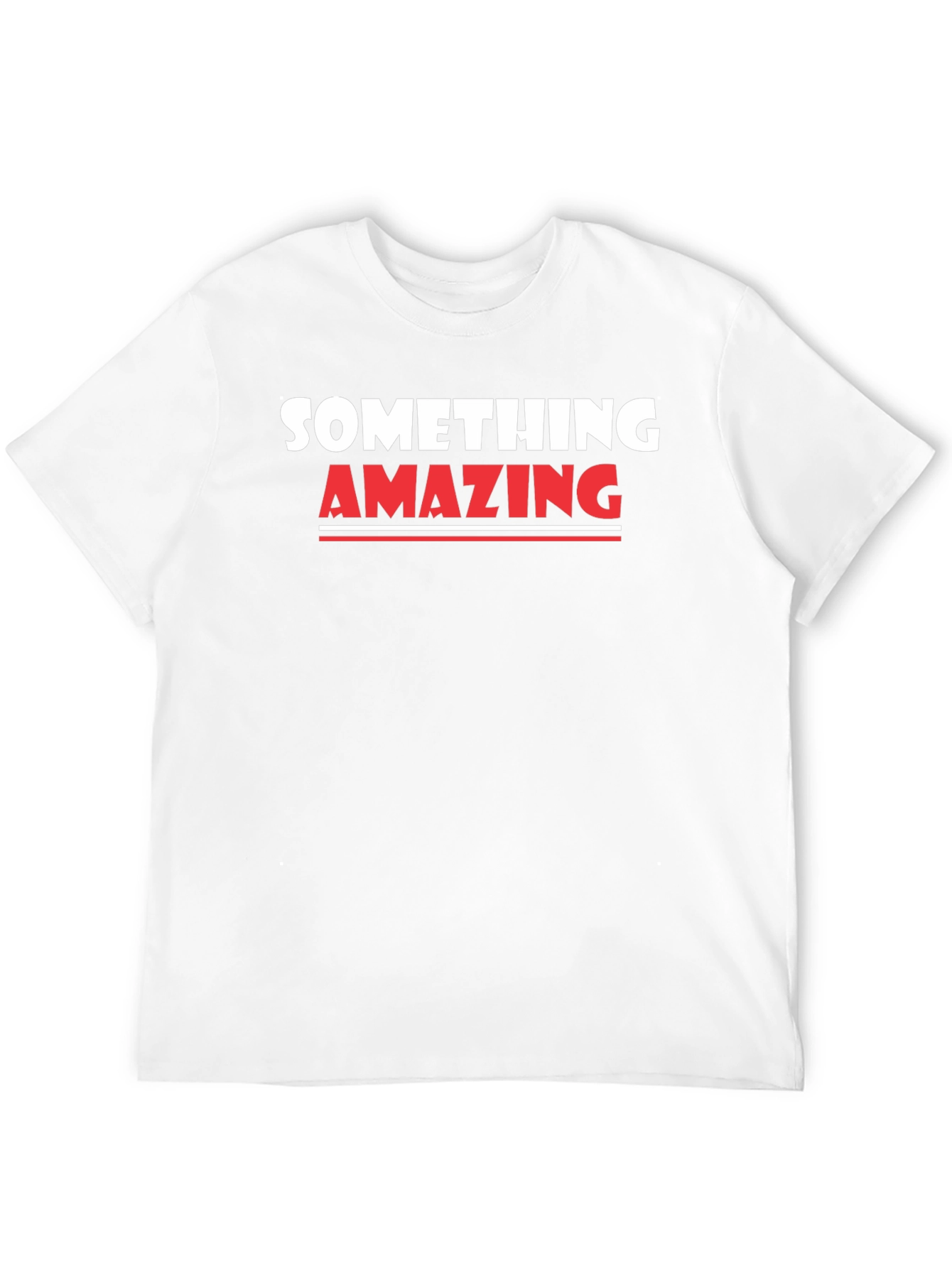 Something Amazing Graphic Tee - Black Cotton T-Shirt
