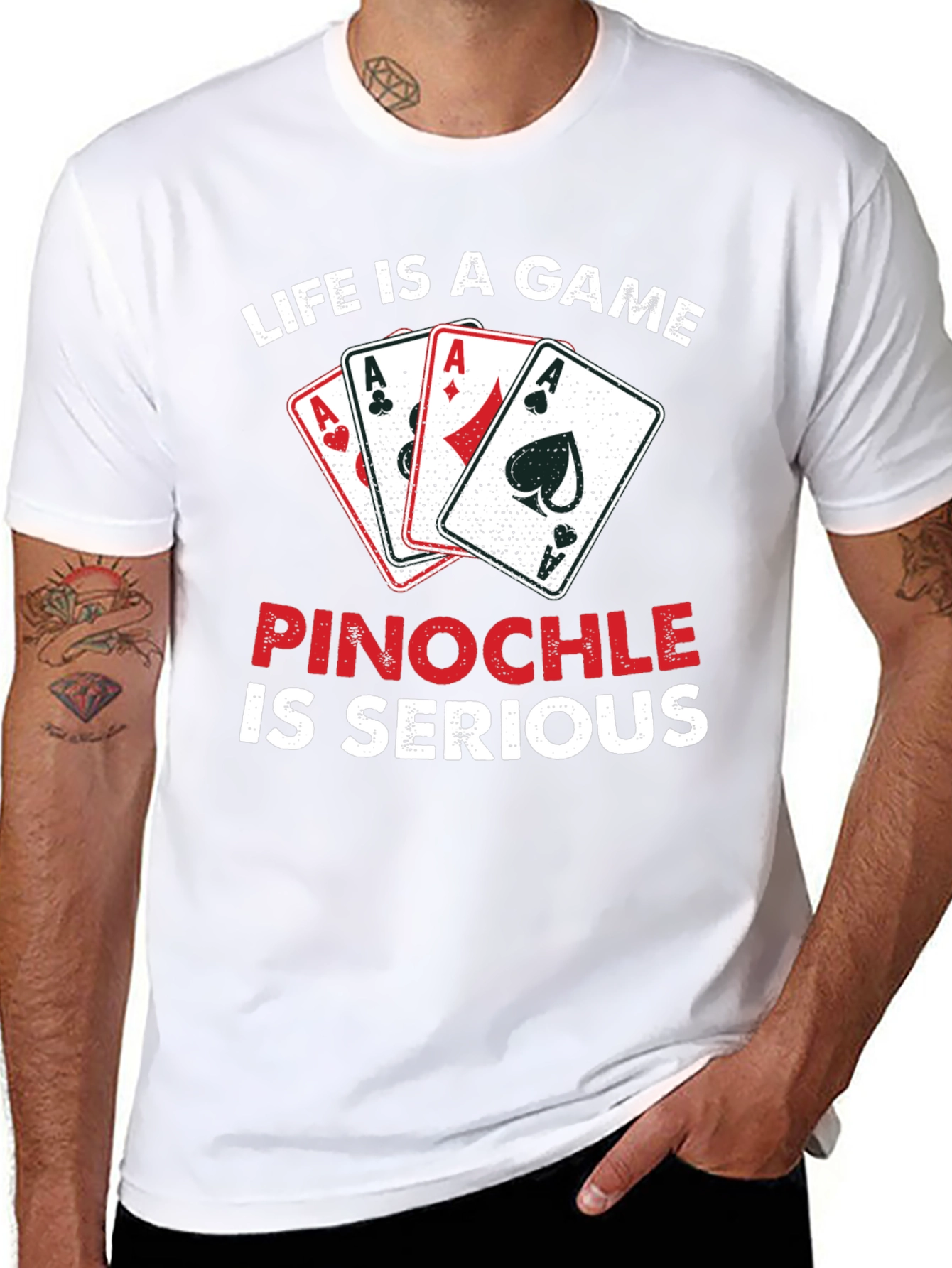 Life is a Game Pinochle T-Shirt