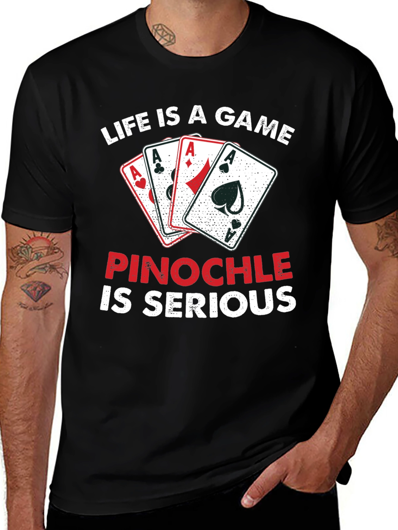 Life is a Game Pinochle T-Shirt