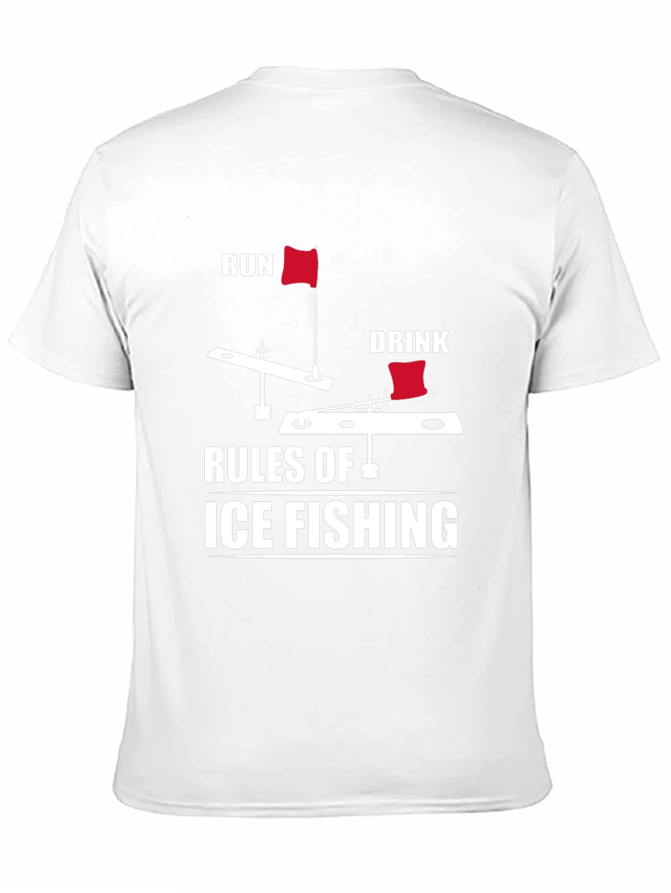 Ice Fishing Rules Graphic Tee - Run & Drink