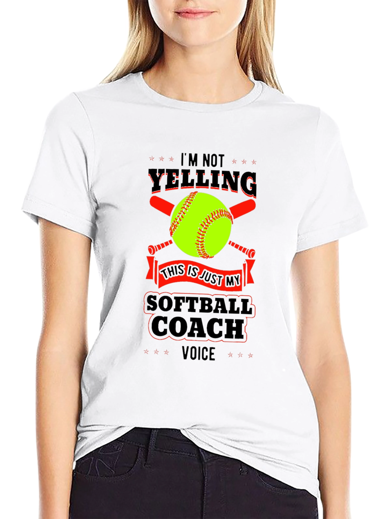 Softball Coach Voice T-Shirt - Funny Design