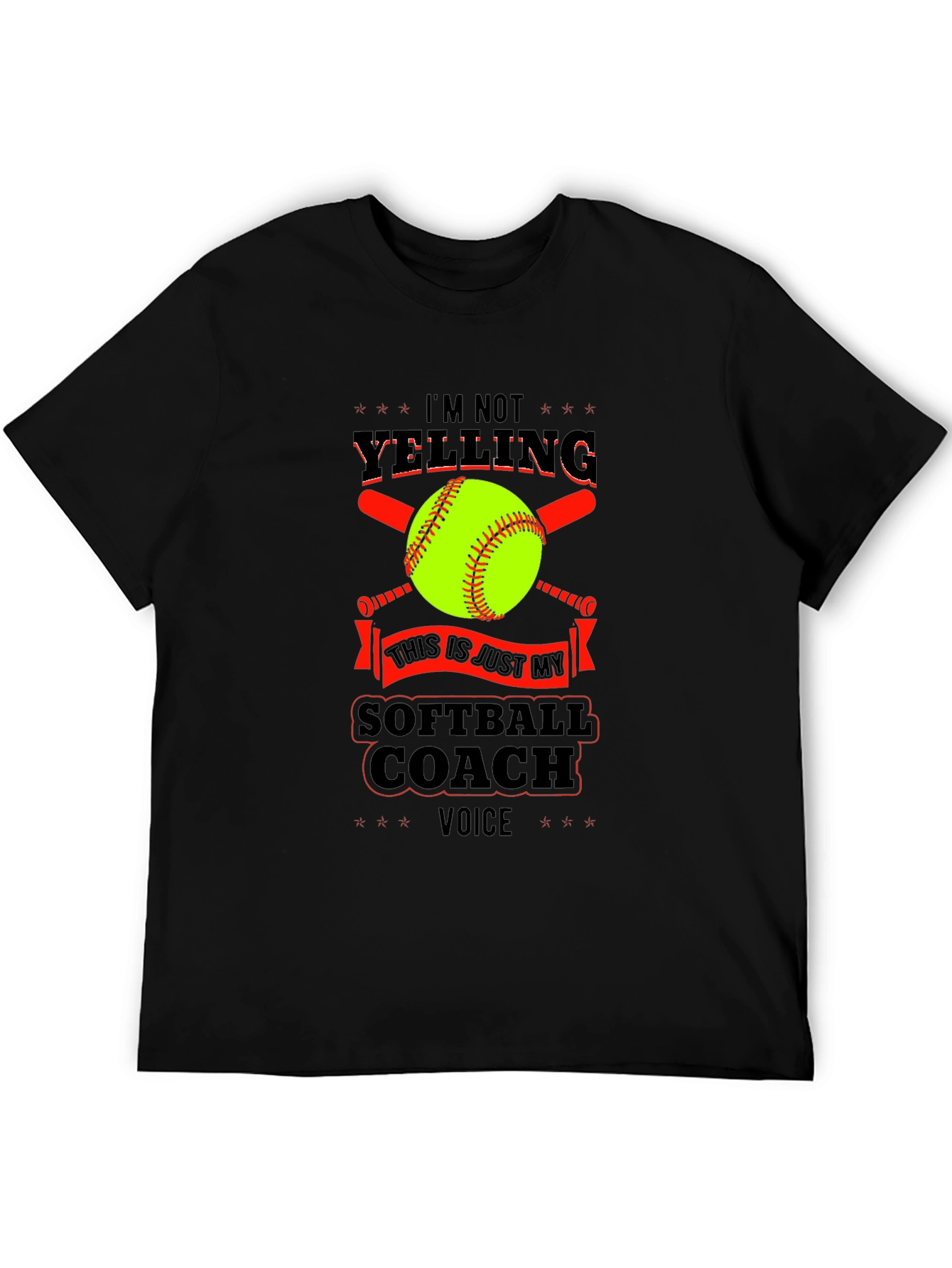 Softball Coach Voice T-Shirt - Funny Design