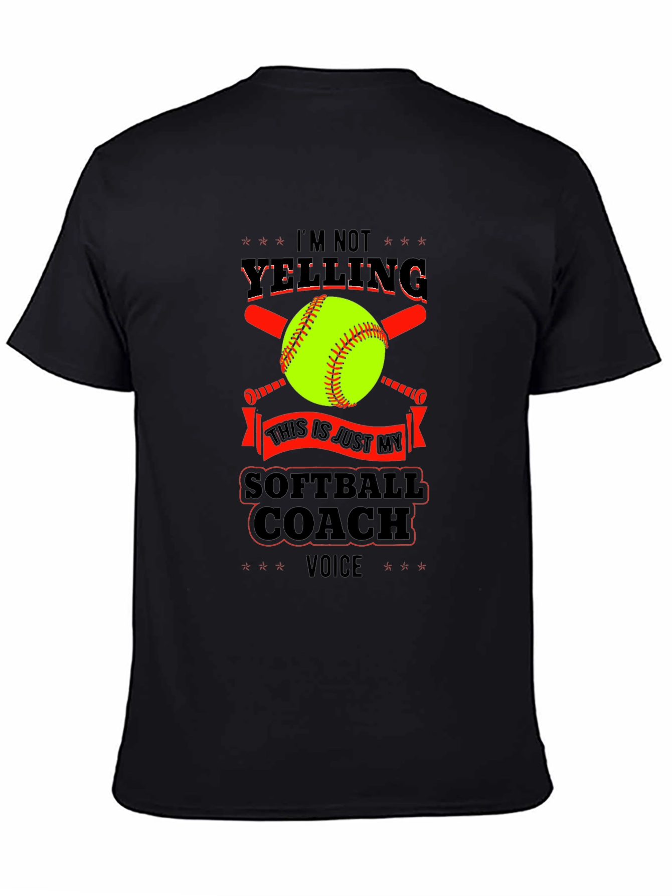 Softball Coach Voice T-Shirt - Funny Design