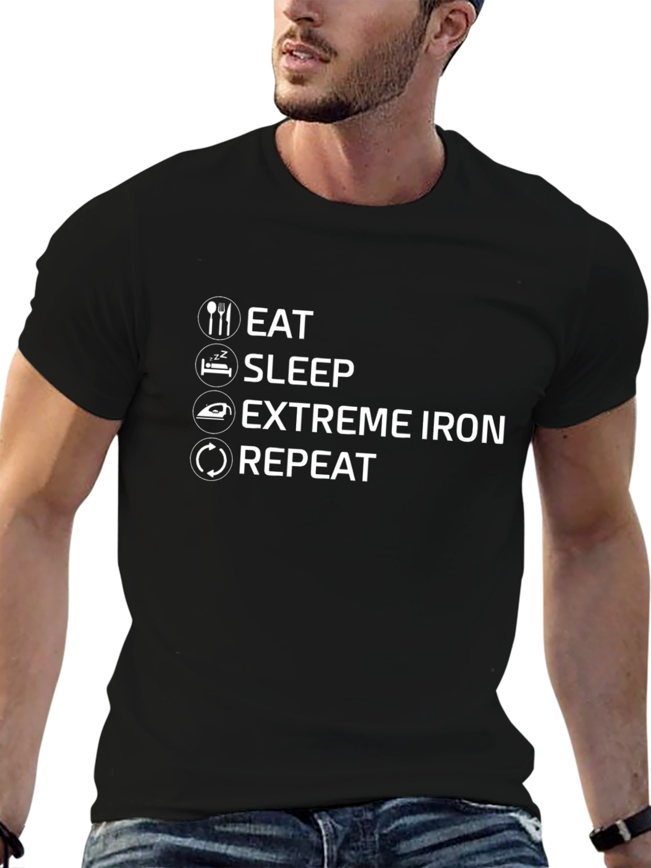 Eat Sleep Extreme Iron Repeat T-Shirt
