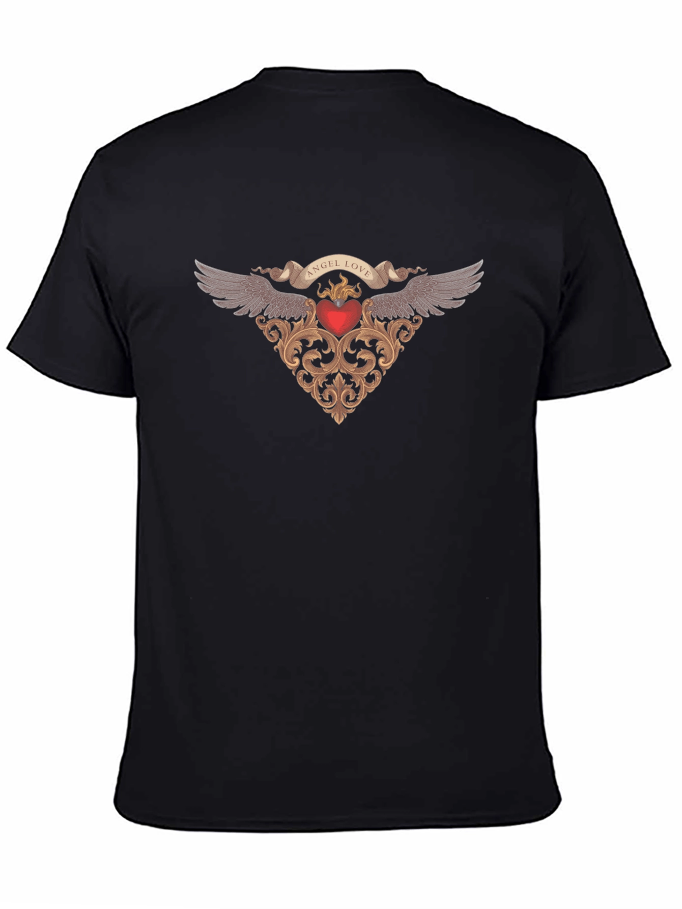 Angel Love Black T-Shirt