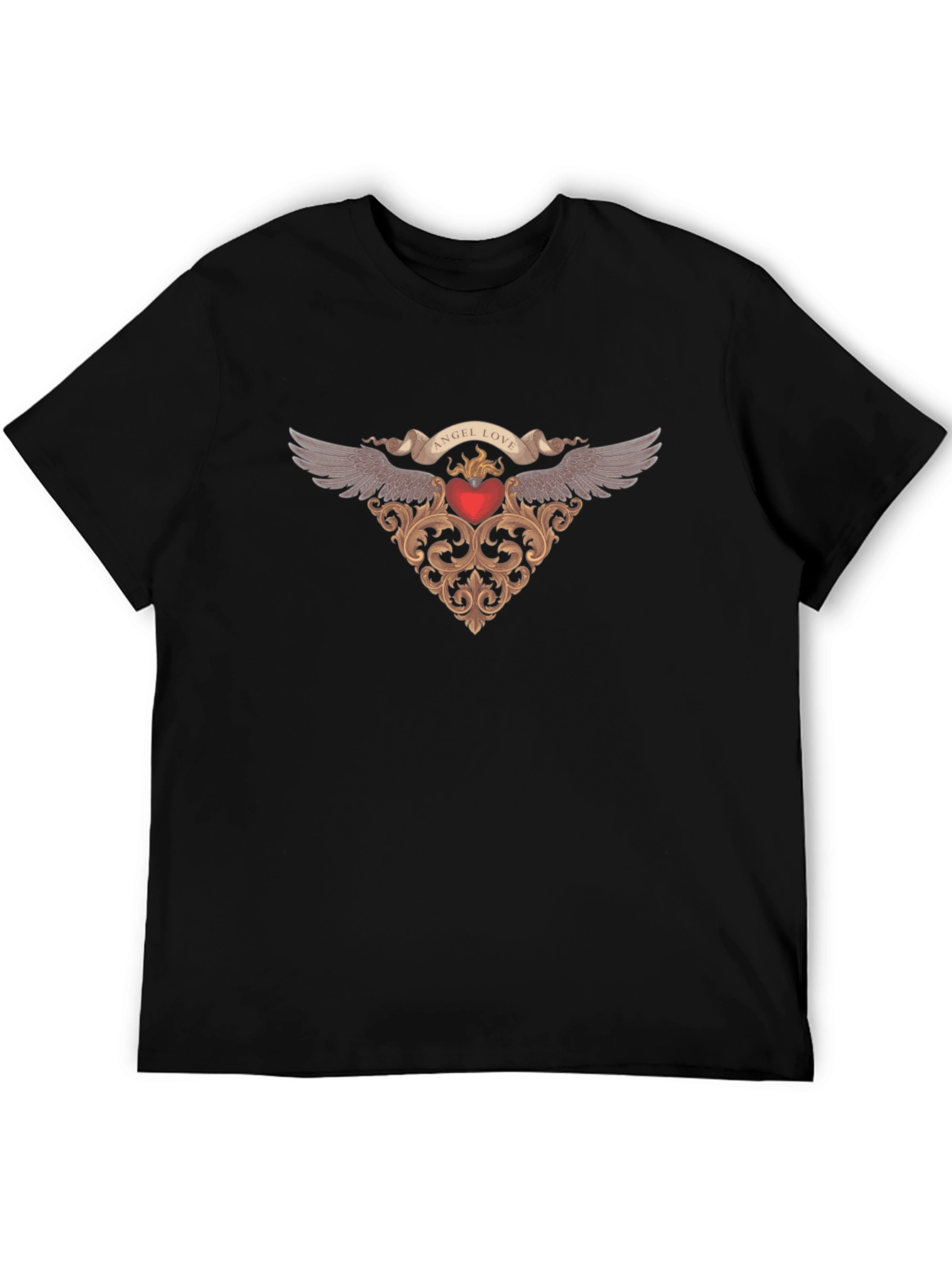 Angel Love Black T-Shirt