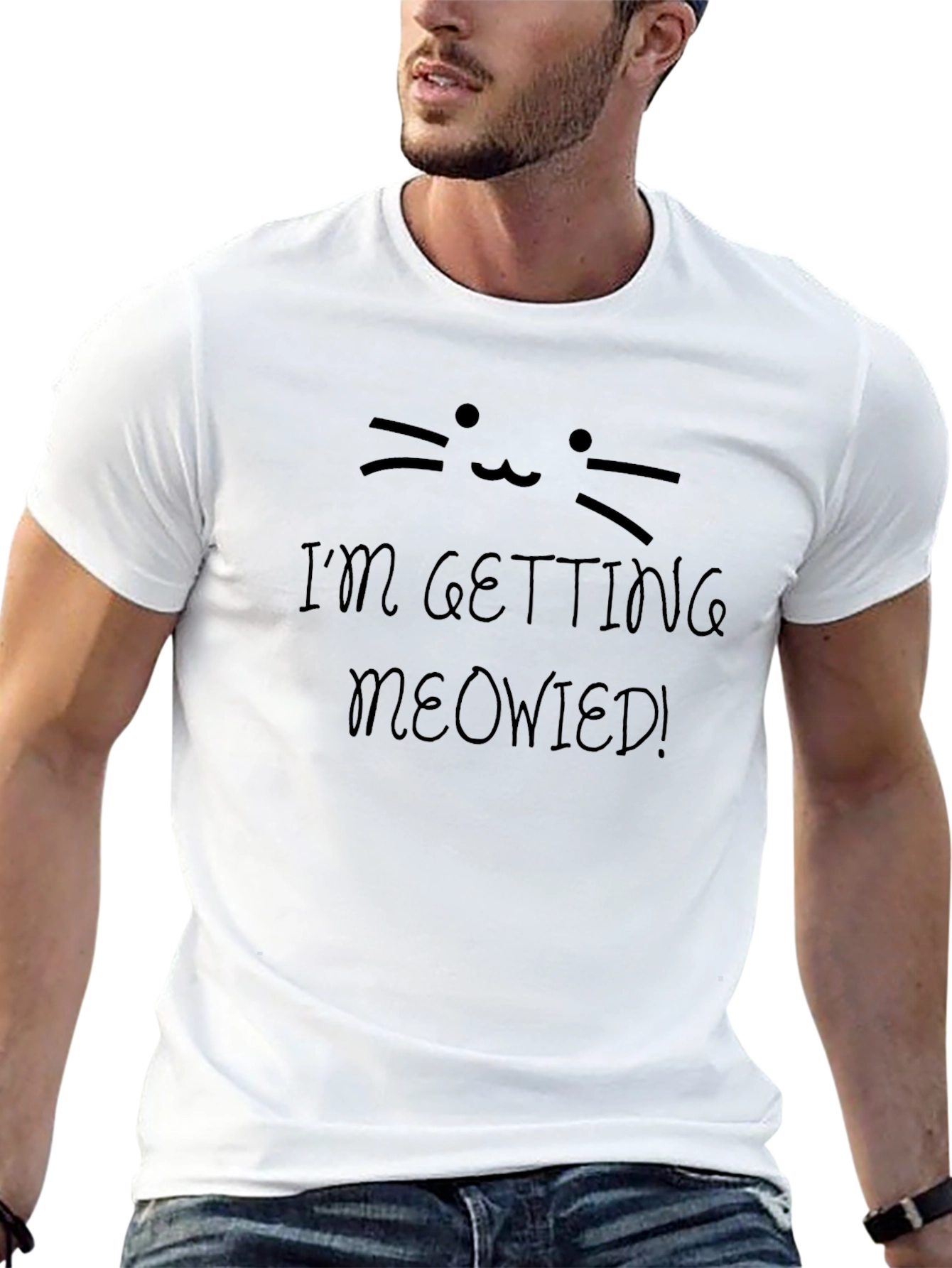 Im Getting Meowied! Black T-Shirt