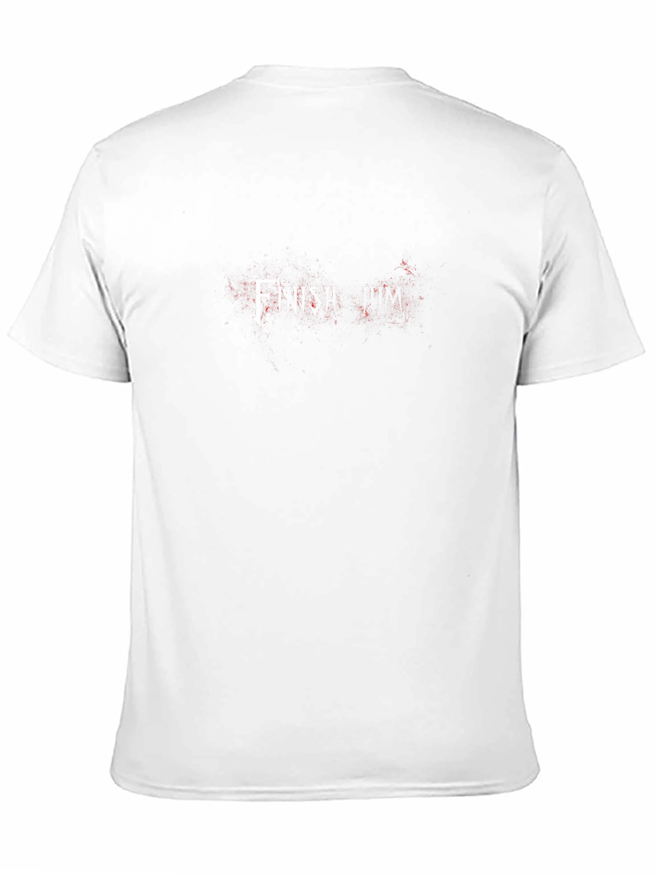 Mens Black T-Shirt with Abstract Red Design