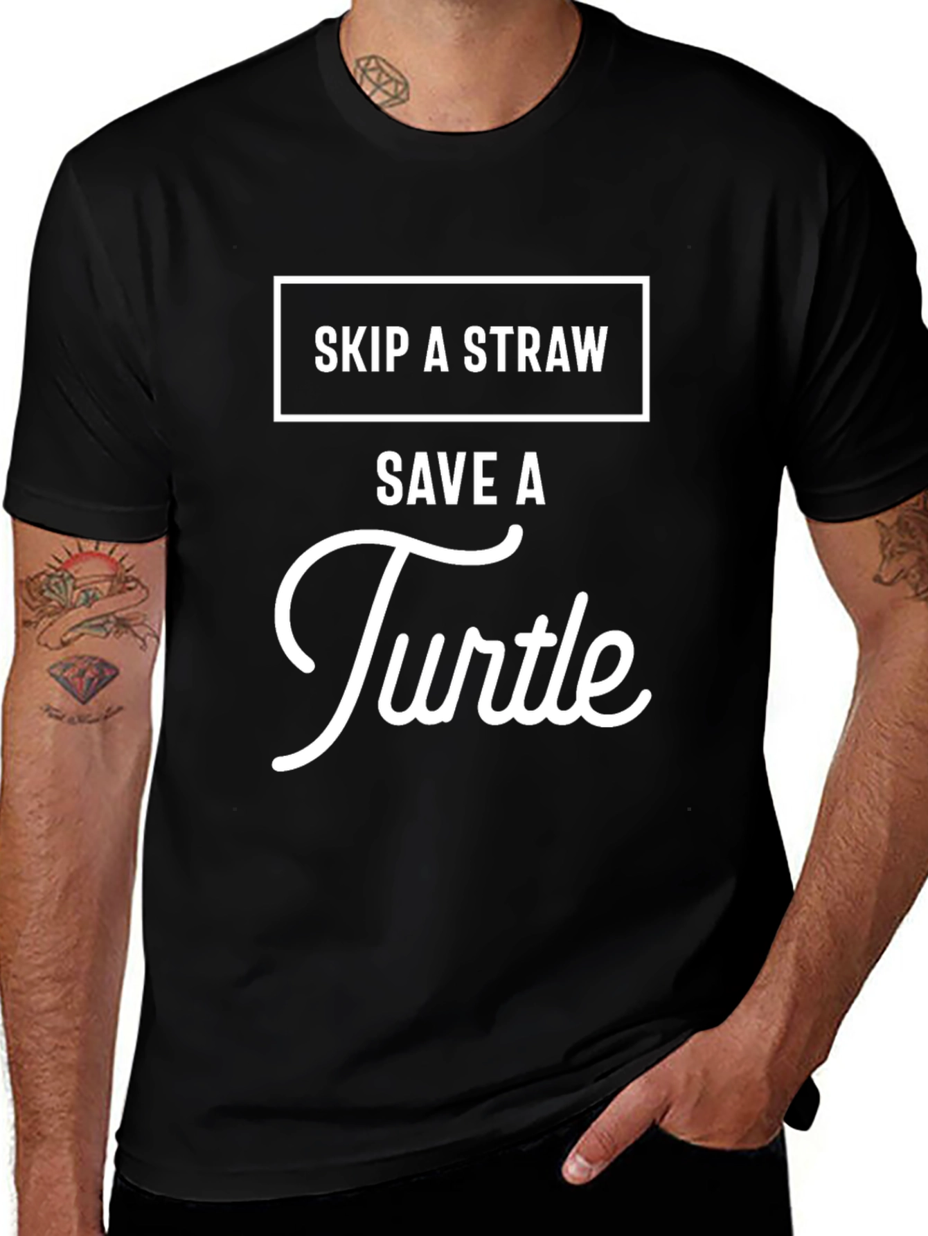 Save a Turtle Graphic Tee - Eco Friendly Design