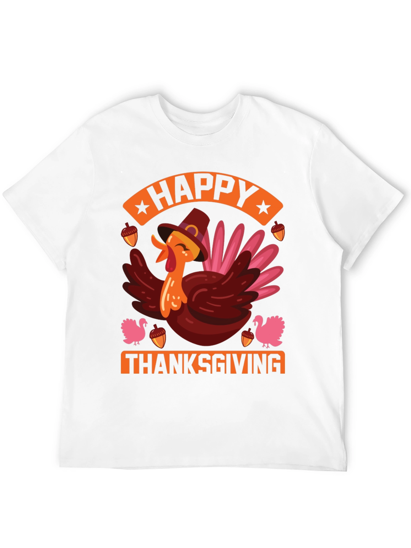Happy Thanksgiving Turkey Graphic Tee