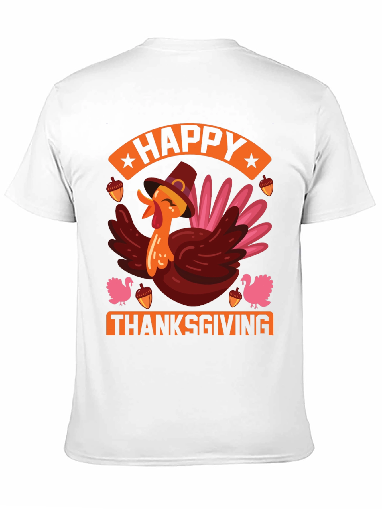 Happy Thanksgiving Turkey Graphic Tee