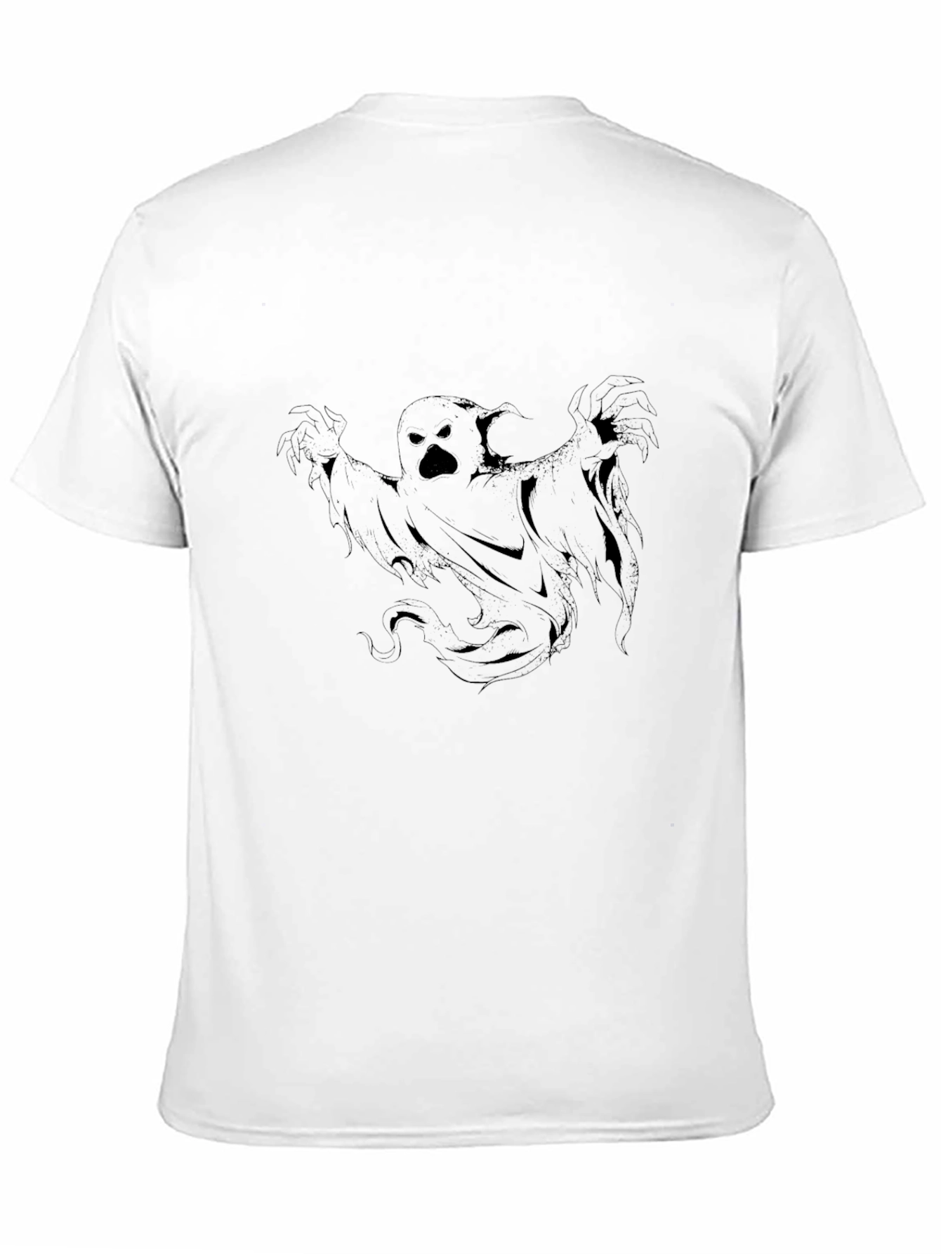 Ghost Graphic Black Tee - Spooky Season Ready!