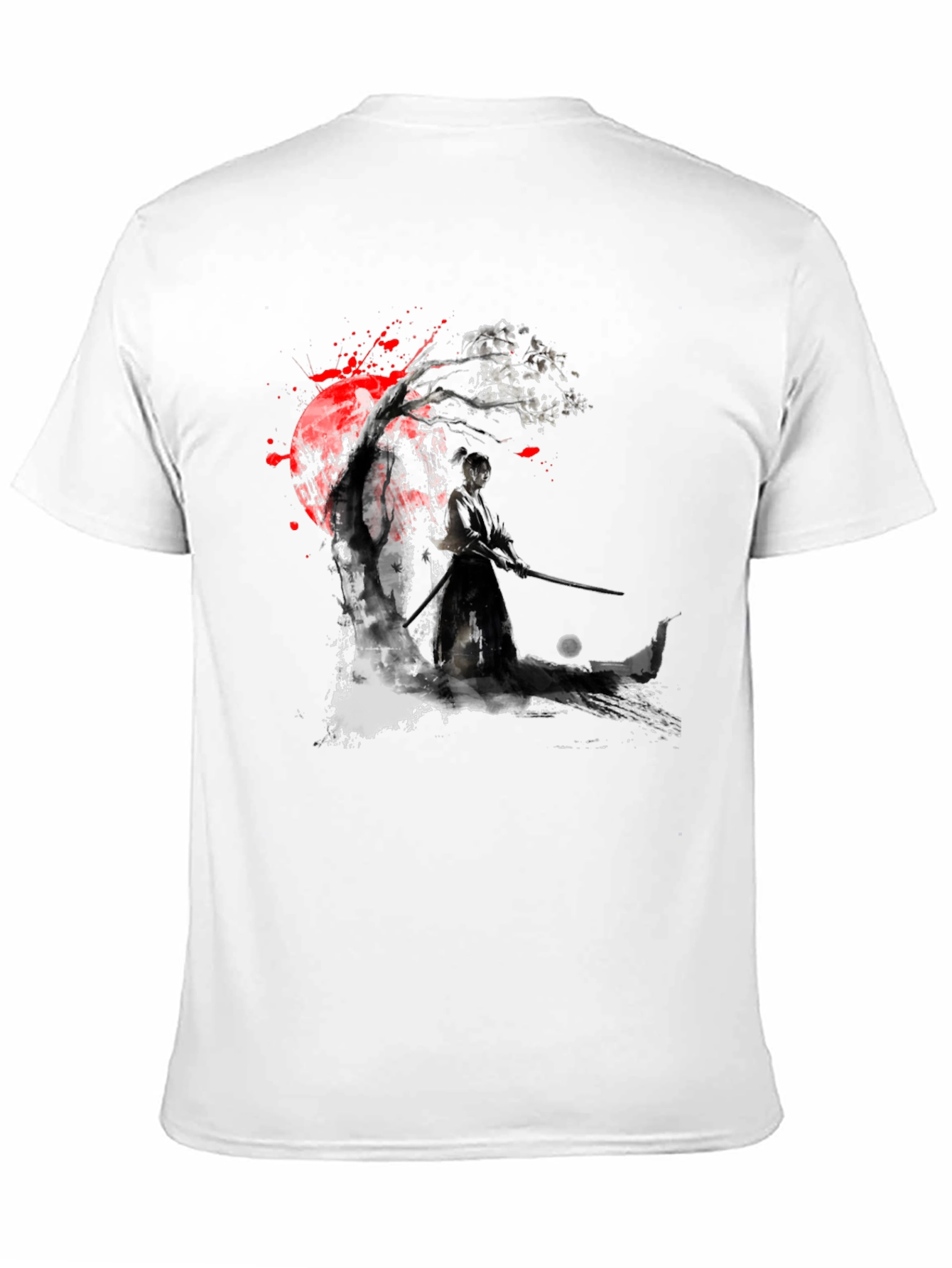 Samurai Warrior Graphic Black T-Shirt