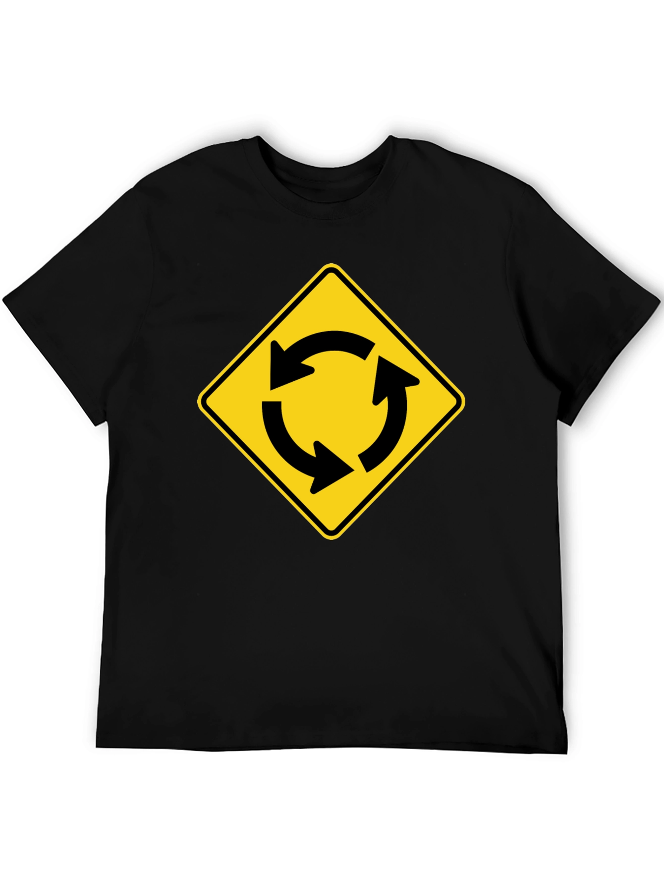 Roundabout Sign Graphic T-Shirt