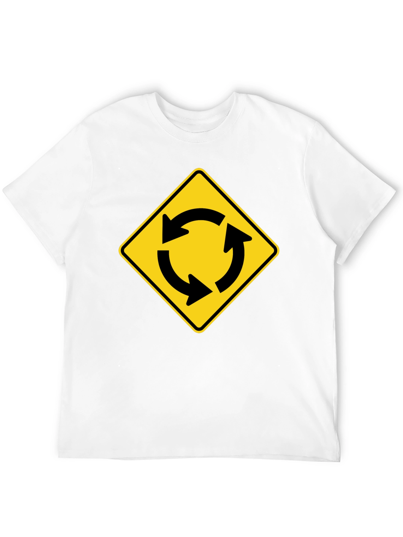 Roundabout Sign Graphic T-Shirt
