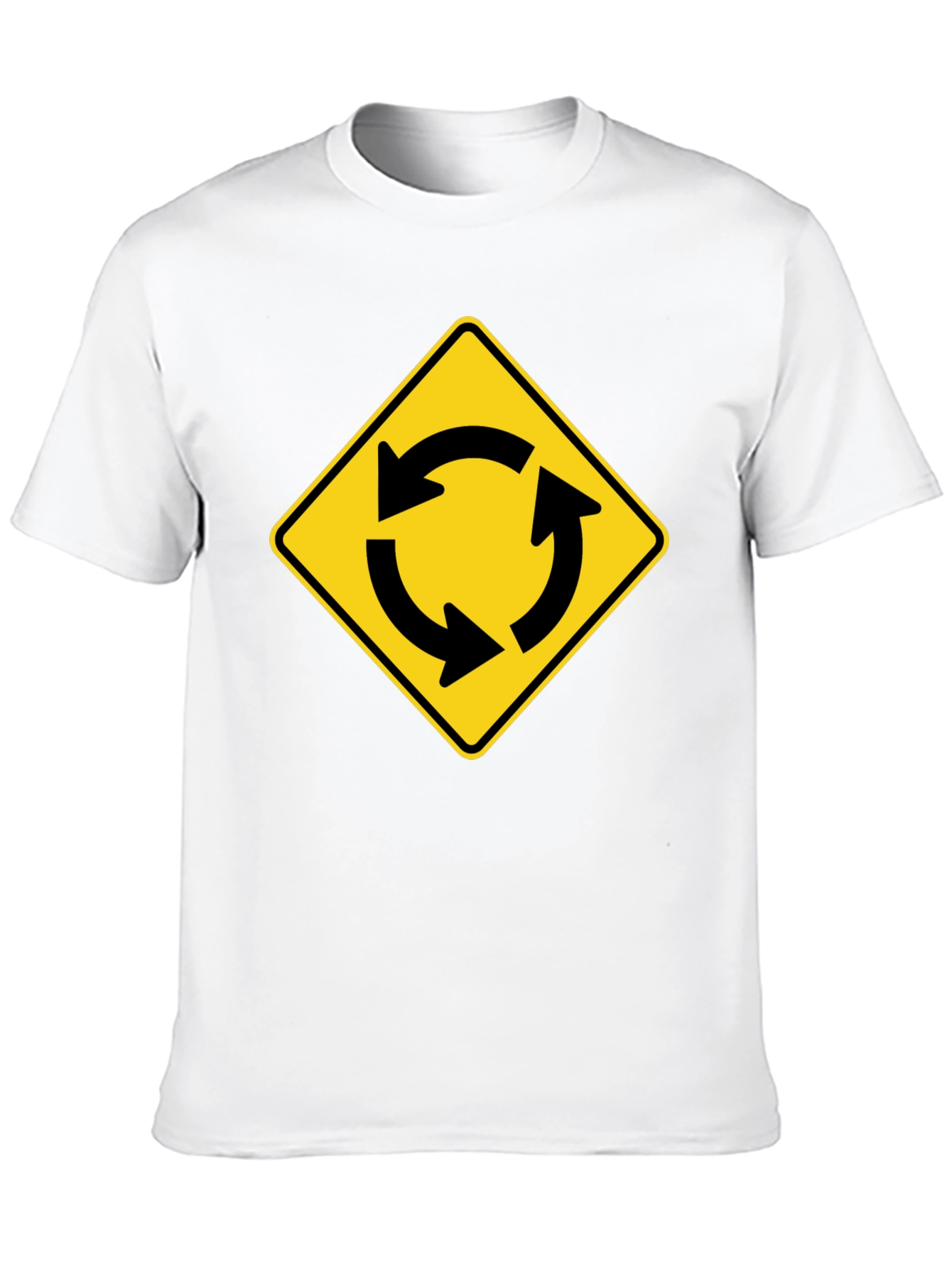 Roundabout Sign Graphic T-Shirt