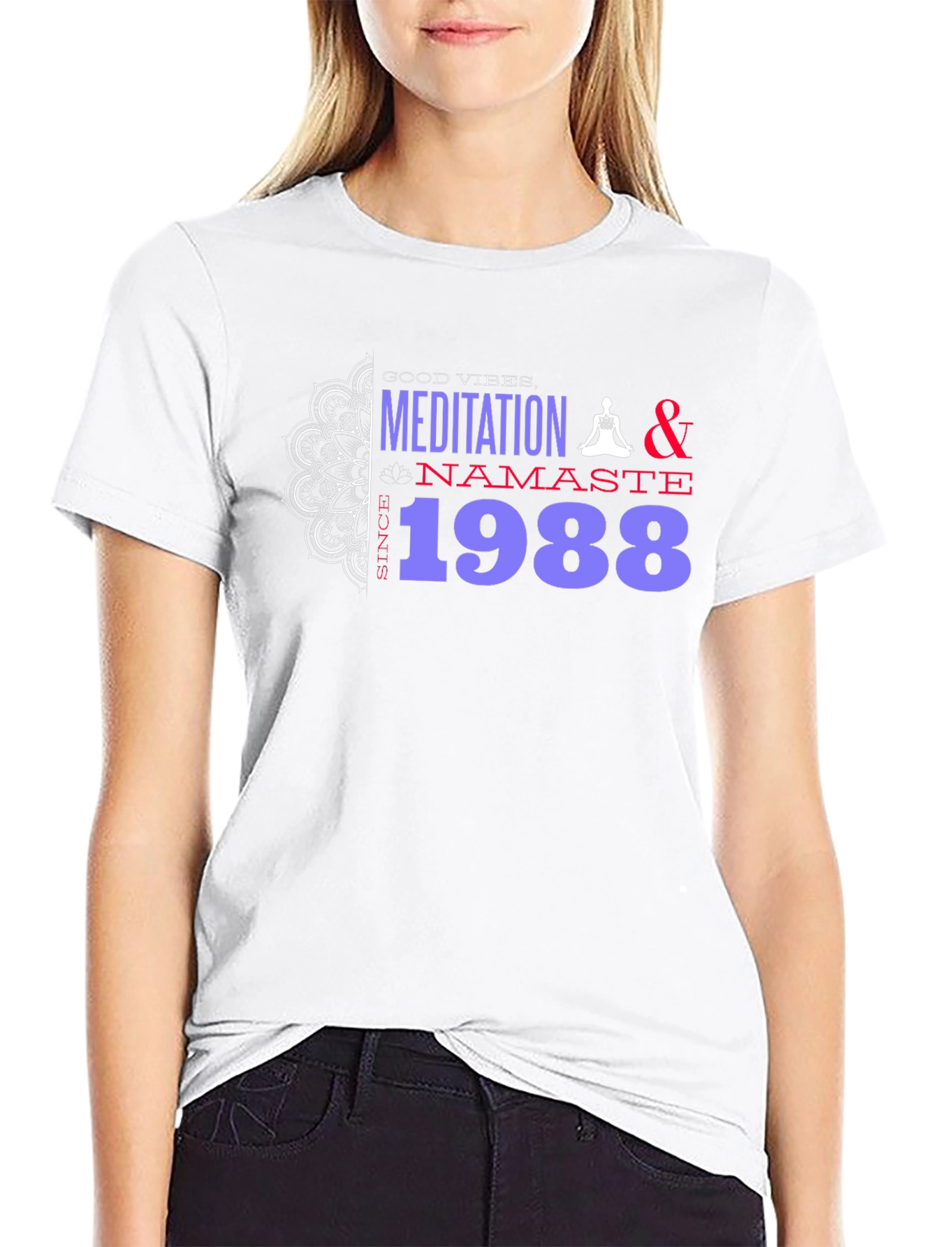 Meditation & Namaste Since 1988 Graphic Tee