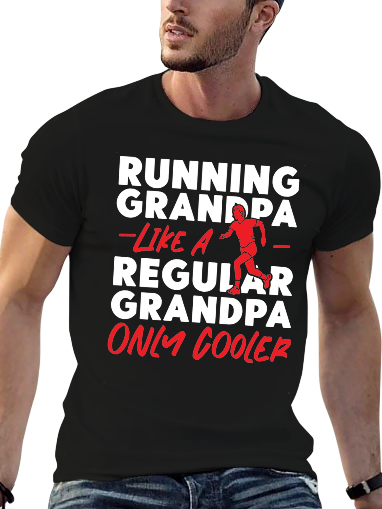 Running Grandpa T-Shirt - Cool Grandpa Tee