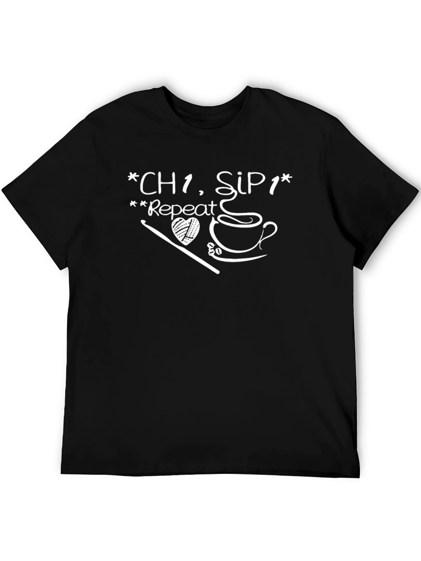 Crochet & Coffee Graphic T-Shirt