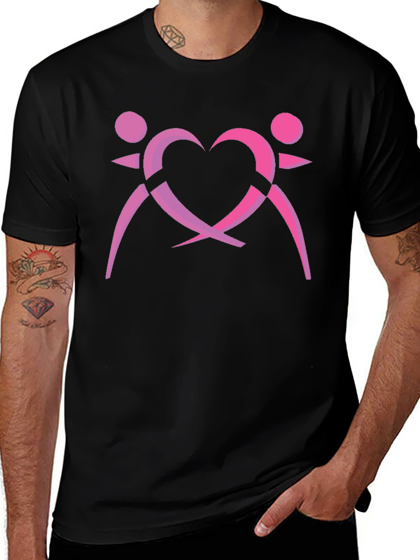Love & Unity Graphic T-Shirt - Black Cotton Tee