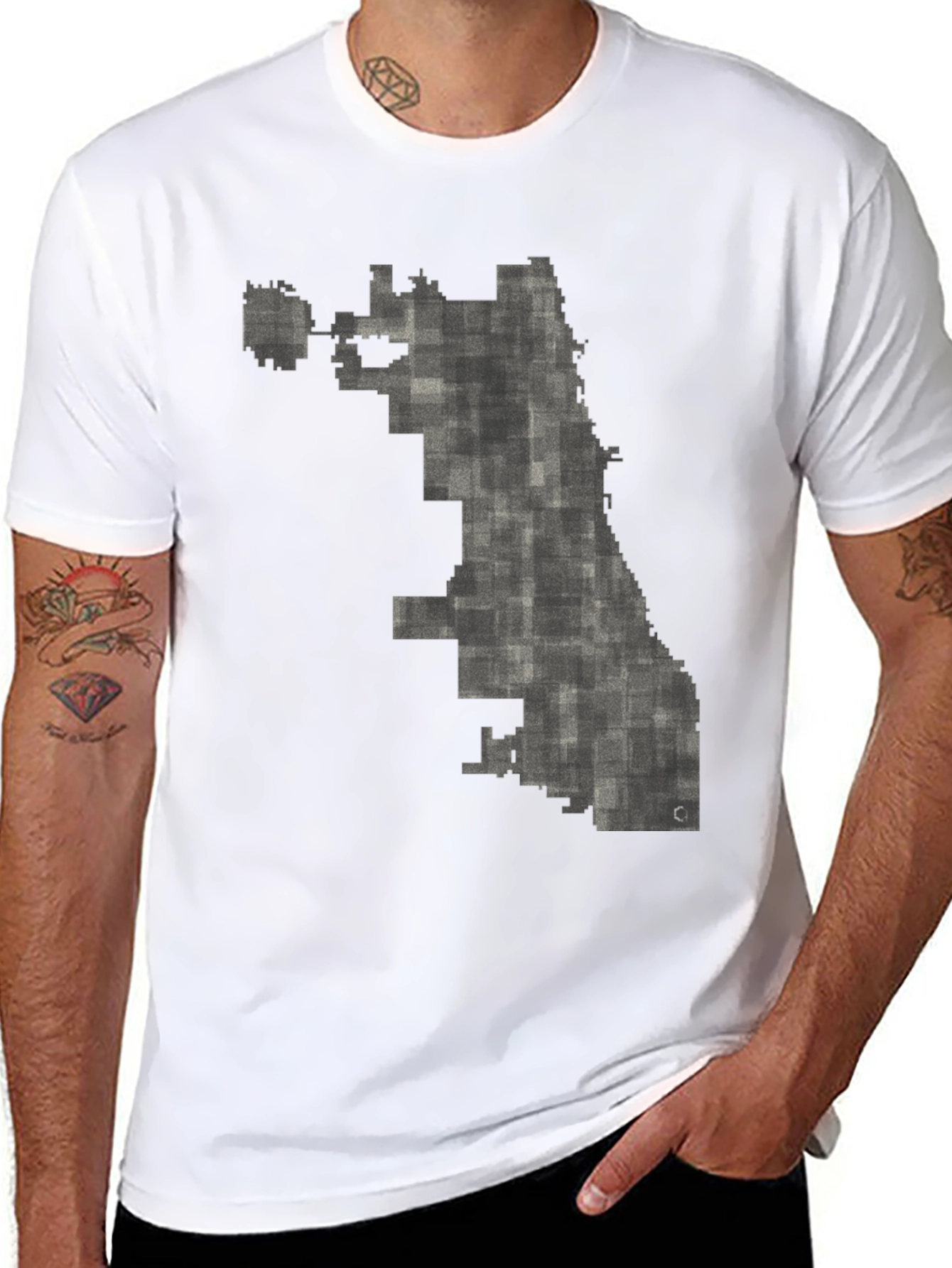 Chicago Map Graphic Tee - Unisex Black T-Shirt