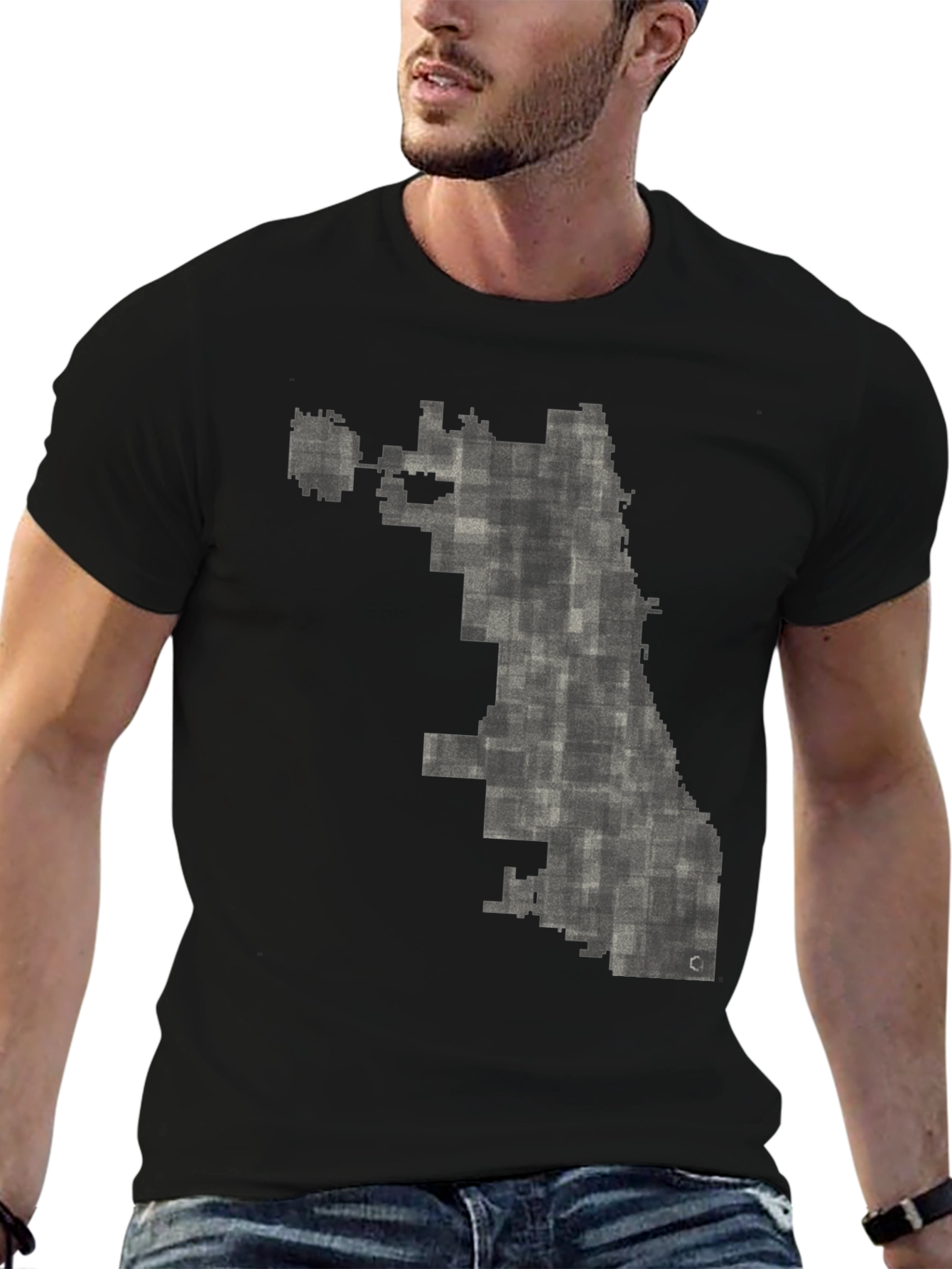 Chicago Map Graphic Tee - Unisex Black T-Shirt